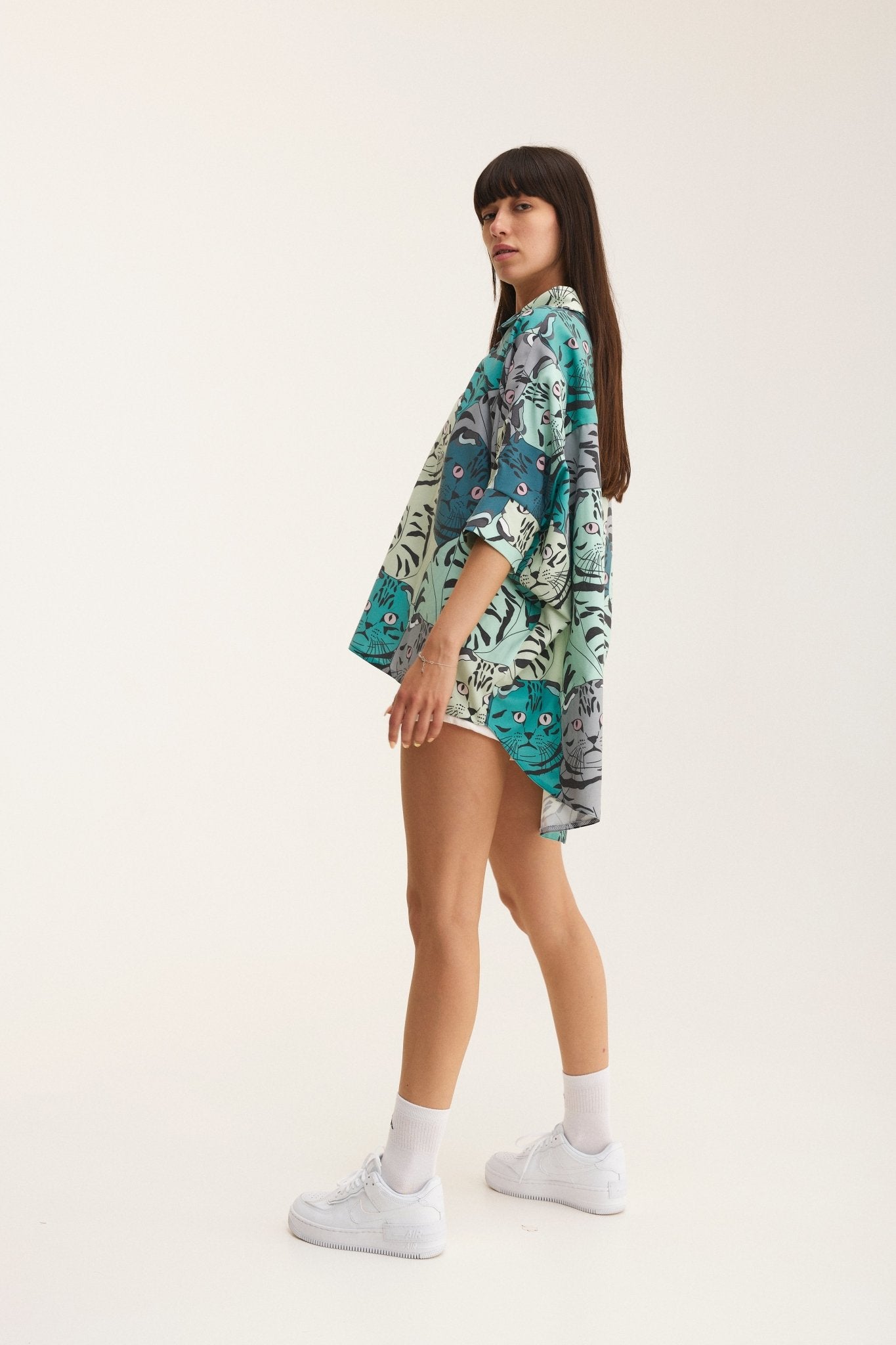 Oversized Shirt Meow (recycled fabric) - MYS