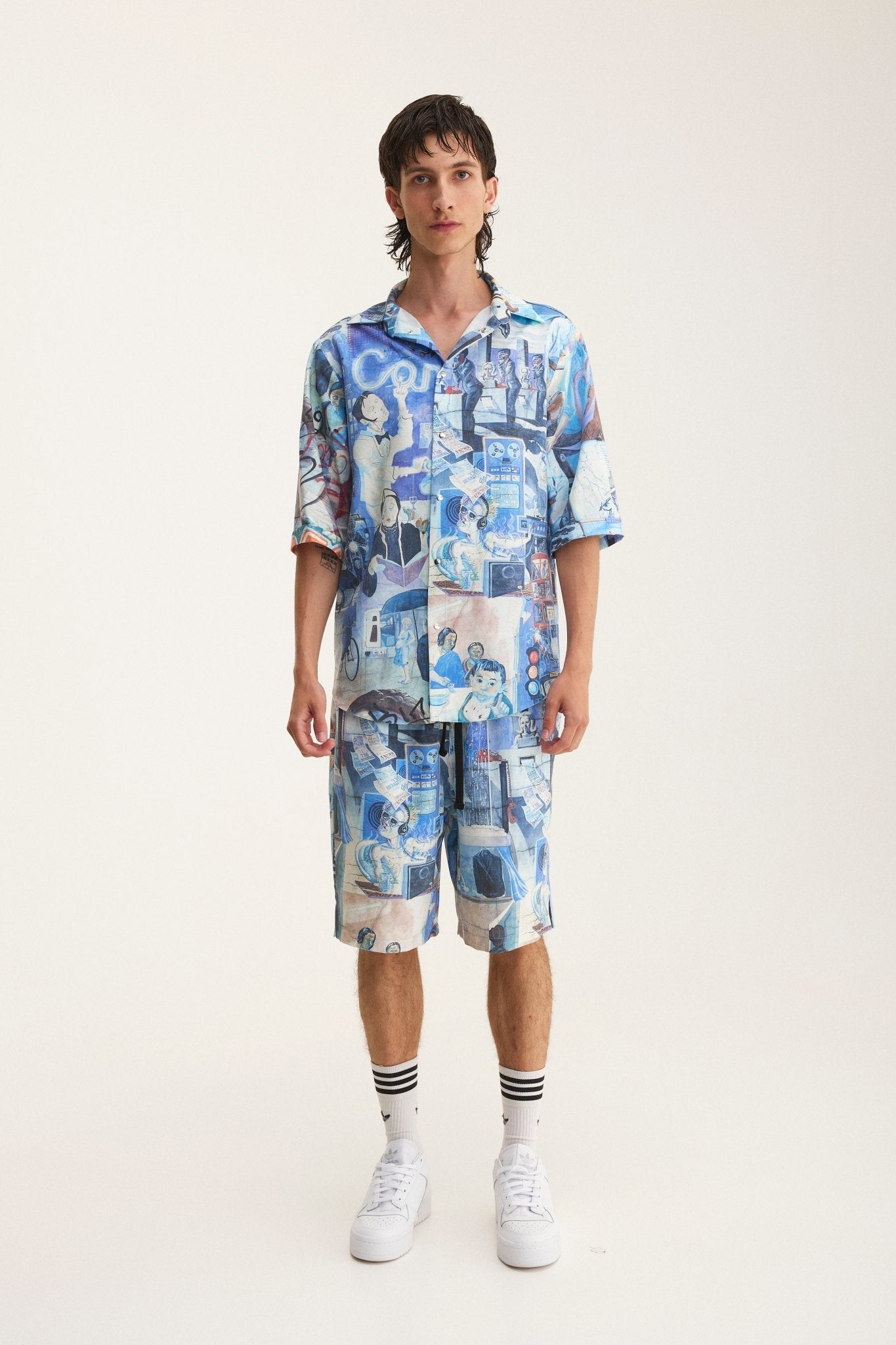 Short Sleeve Shirt & Bermuda Set Graffiti (recycled fabric) - MYS