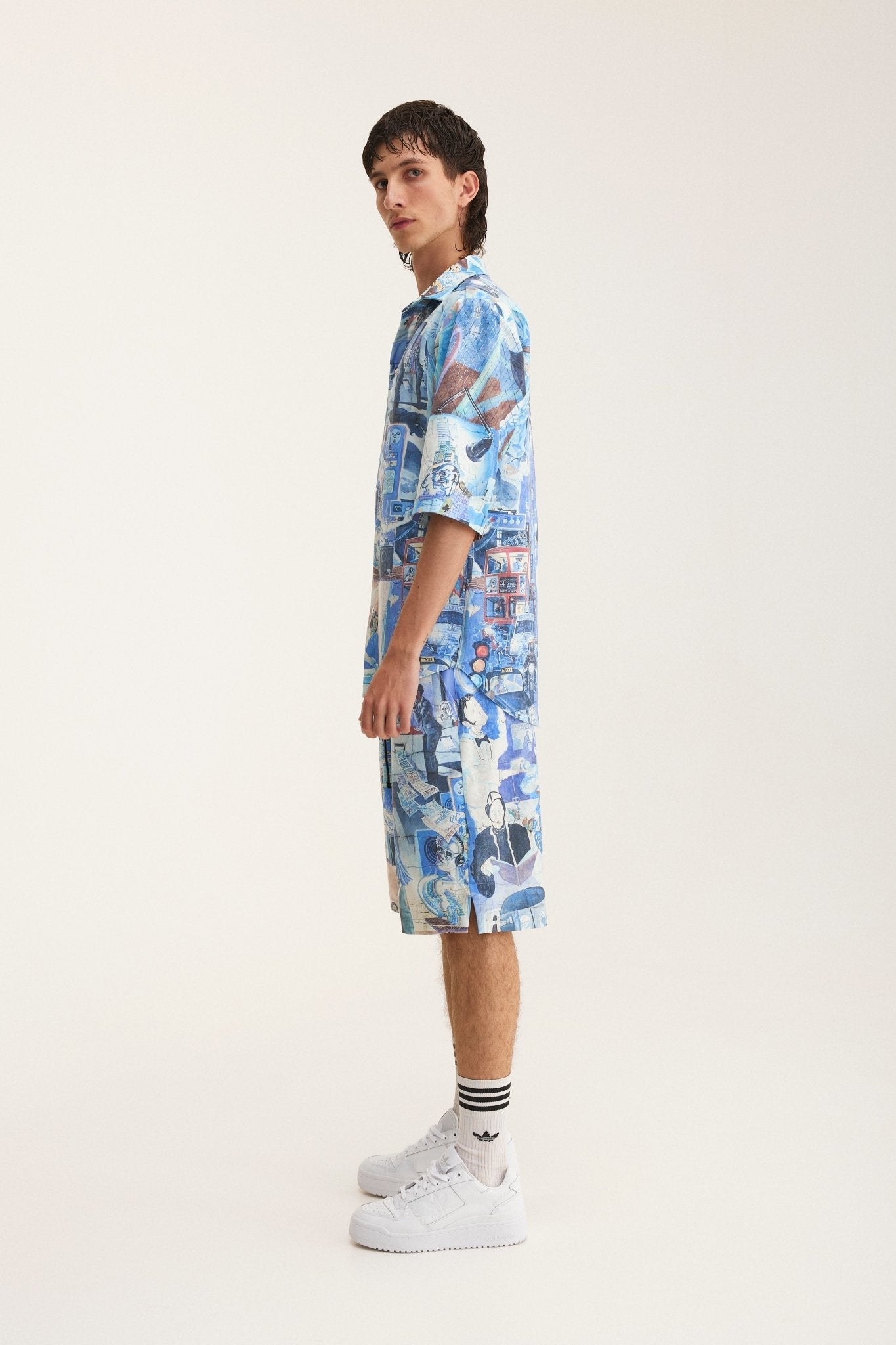 Short Sleeve Shirt & Bermuda Set Graffiti (recycled fabric) - MYS