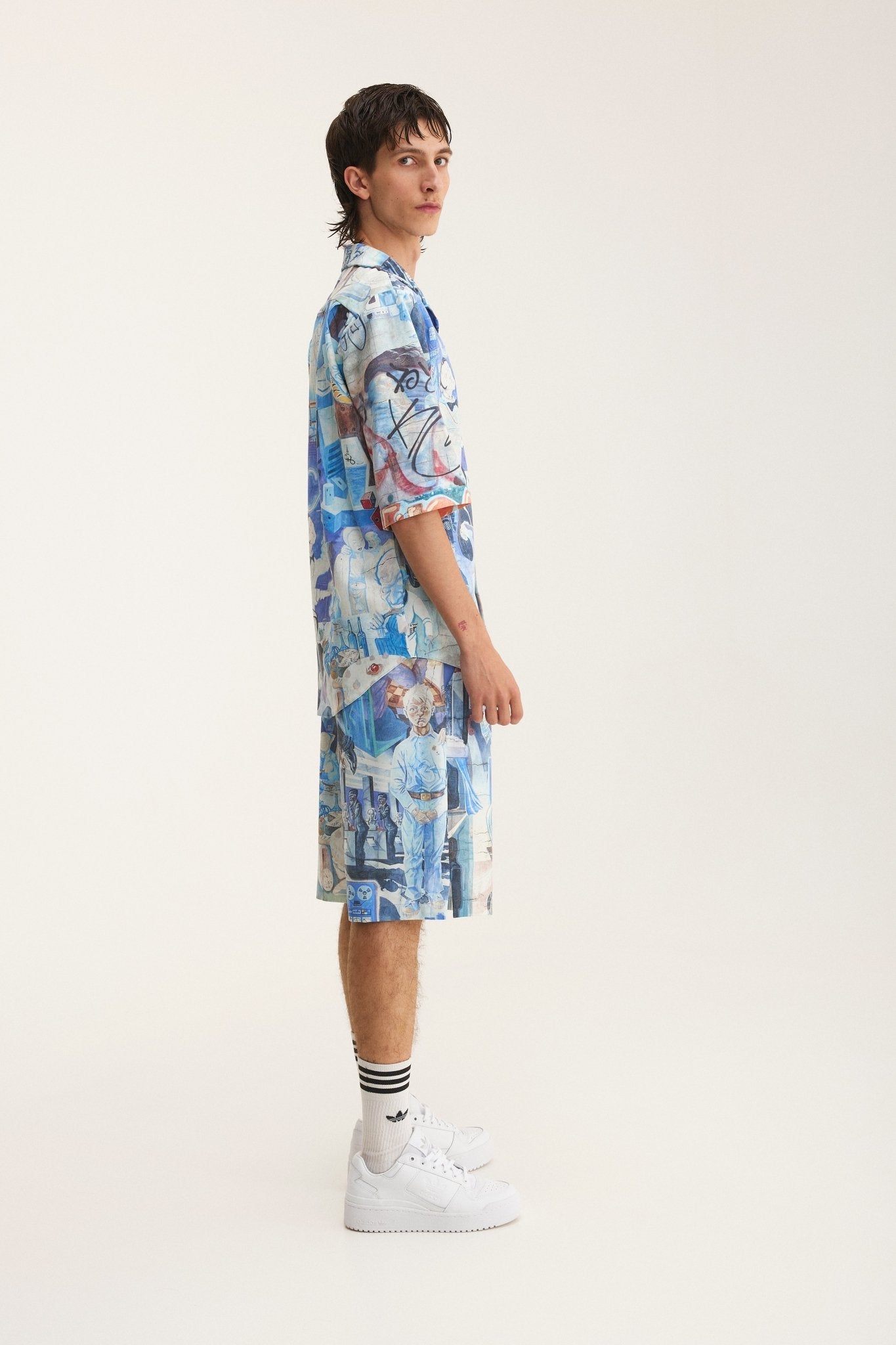 Short Sleeve Shirt & Bermuda Set Graffiti (recycled fabric) - MYS