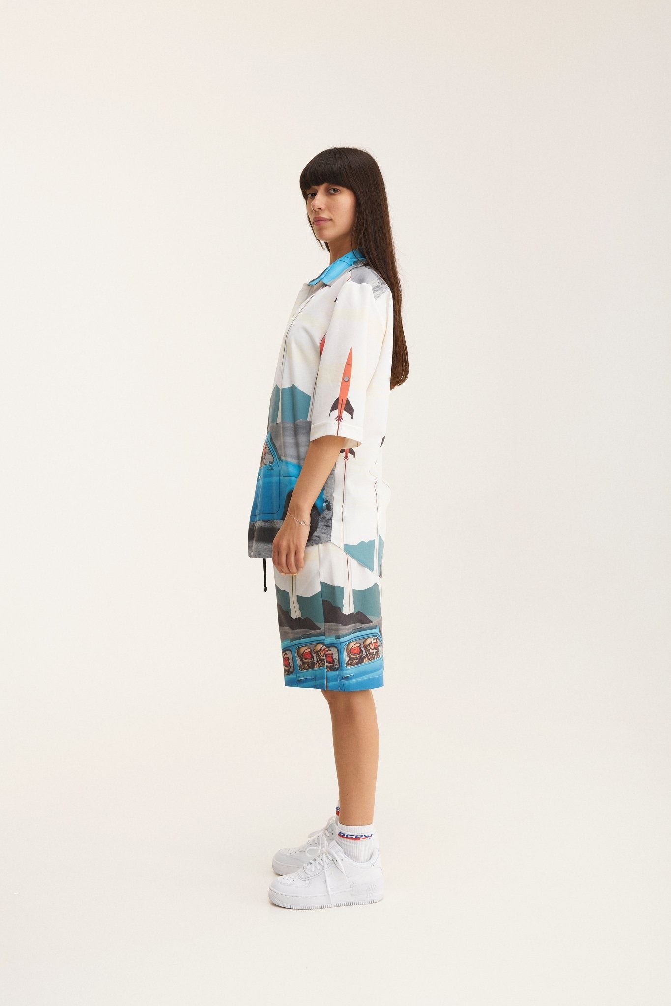 Short Sleeve Shirt & Bermuda Set Rockets (recycled fabric) - MYS