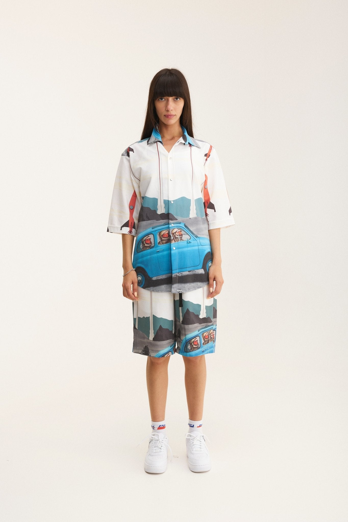 Short Sleeve Shirt & Bermuda Set Rockets (recycled fabric) - MYS