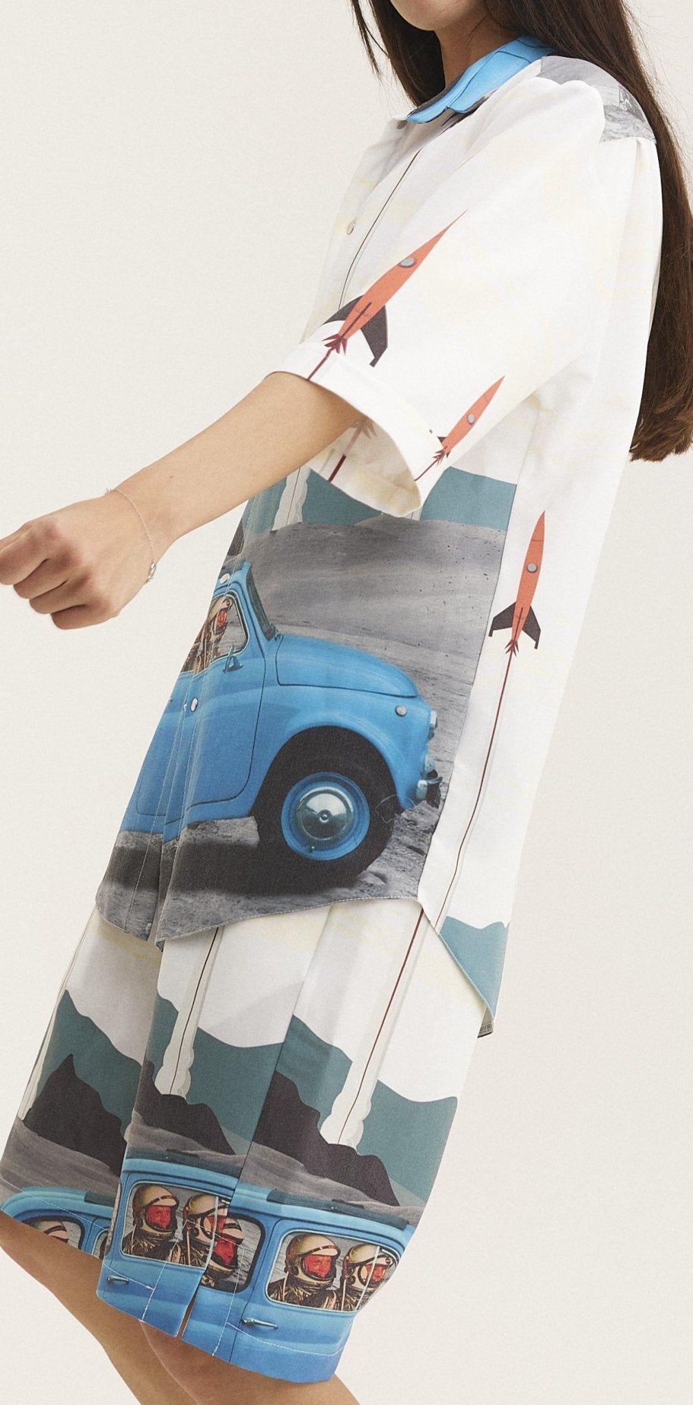 Short Sleeve Shirt & Bermuda Set Rockets (recycled fabric) - MYS