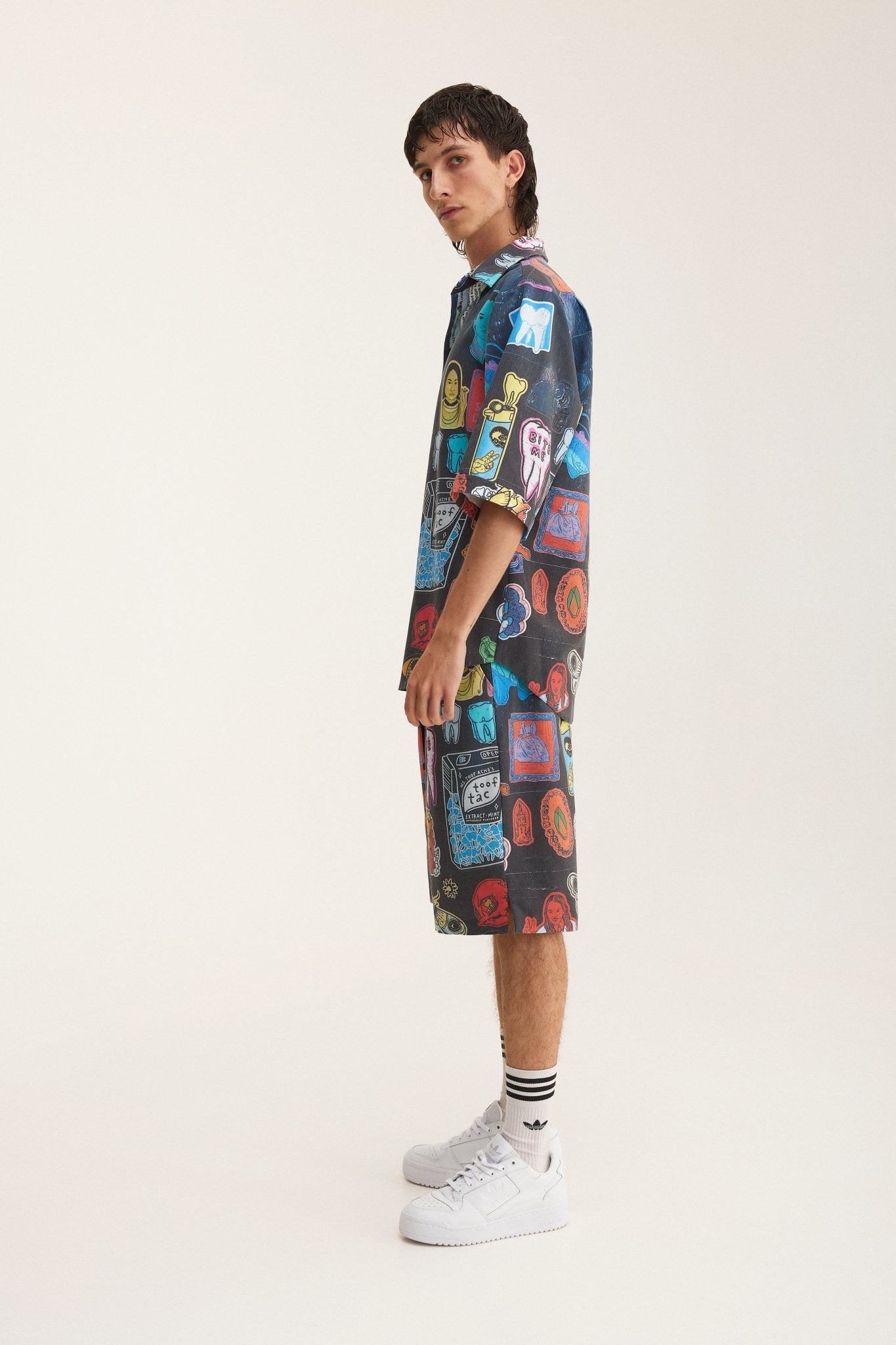 Short Sleeve Shirt & Bermuda Set Stickers (recycled fabric) - MYS