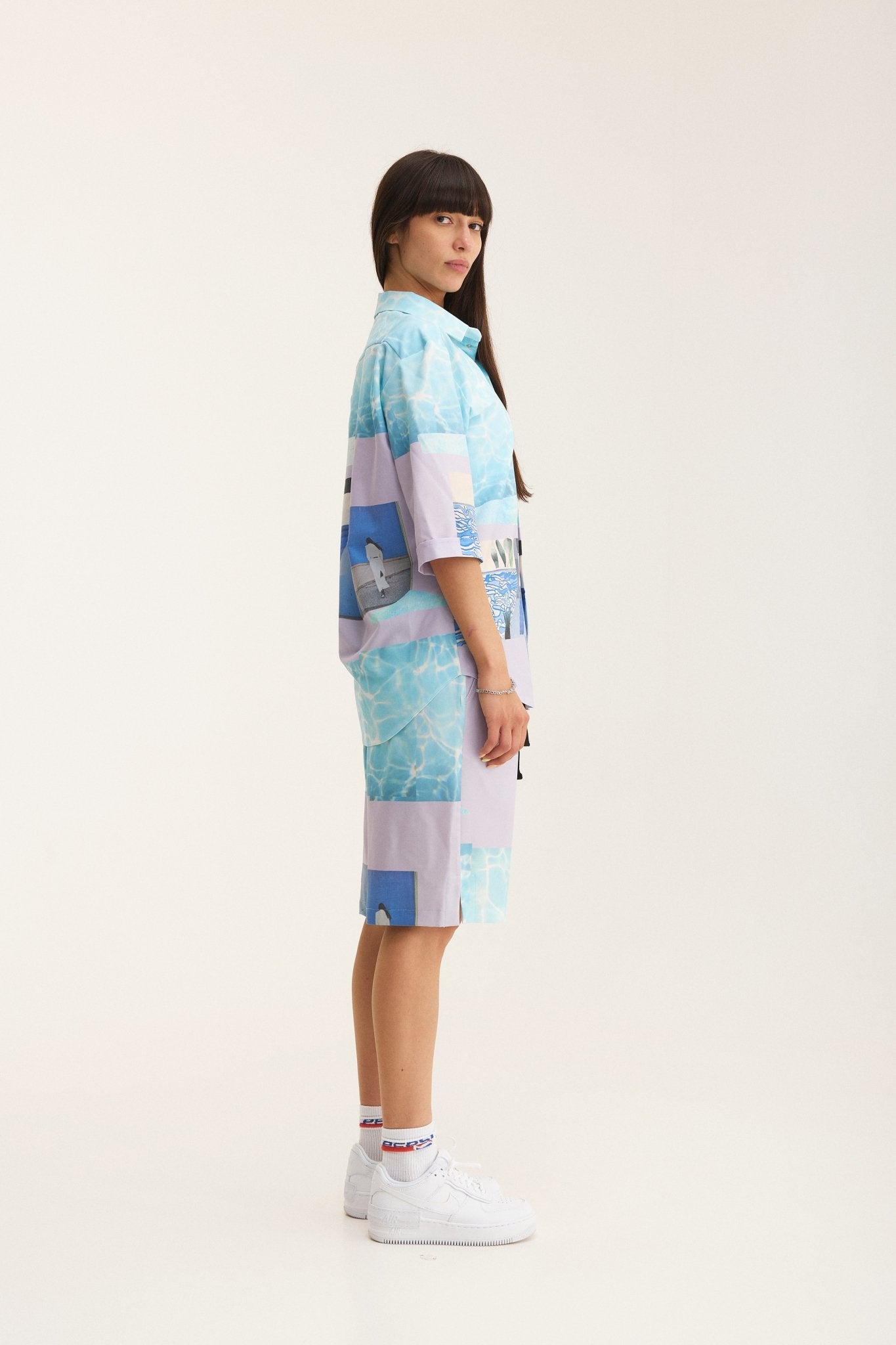 Short Sleeve Shirt & Bermuda Set Water (recycled fabric) - MYS
