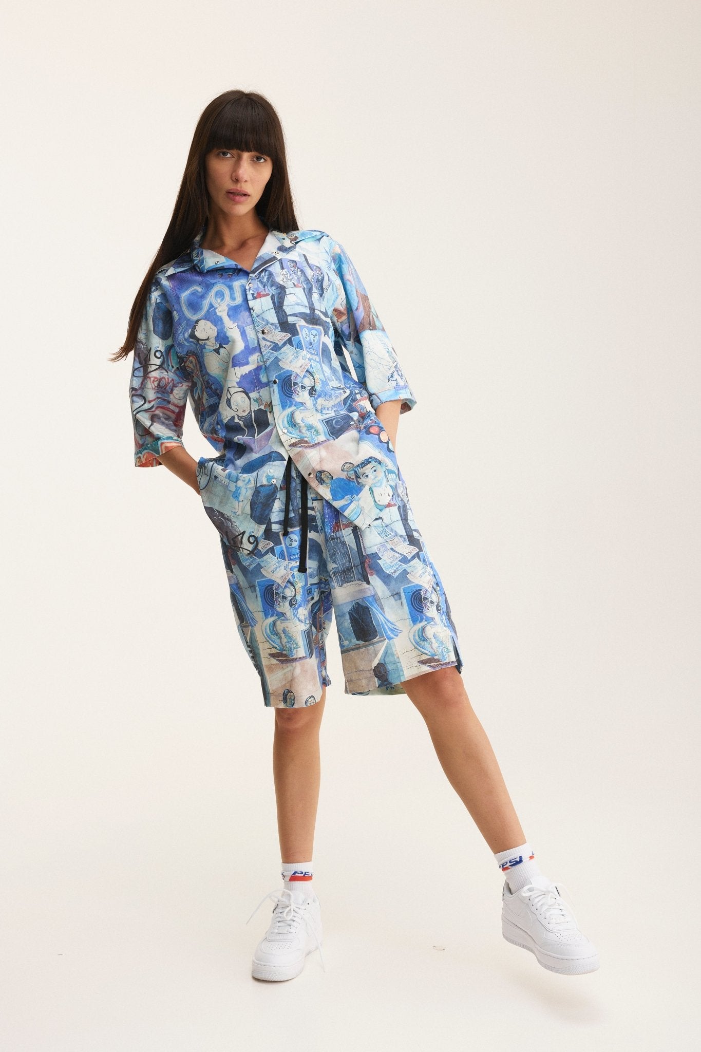 Short Sleeve Shirt Graffiti (recycled fabric) - MYS