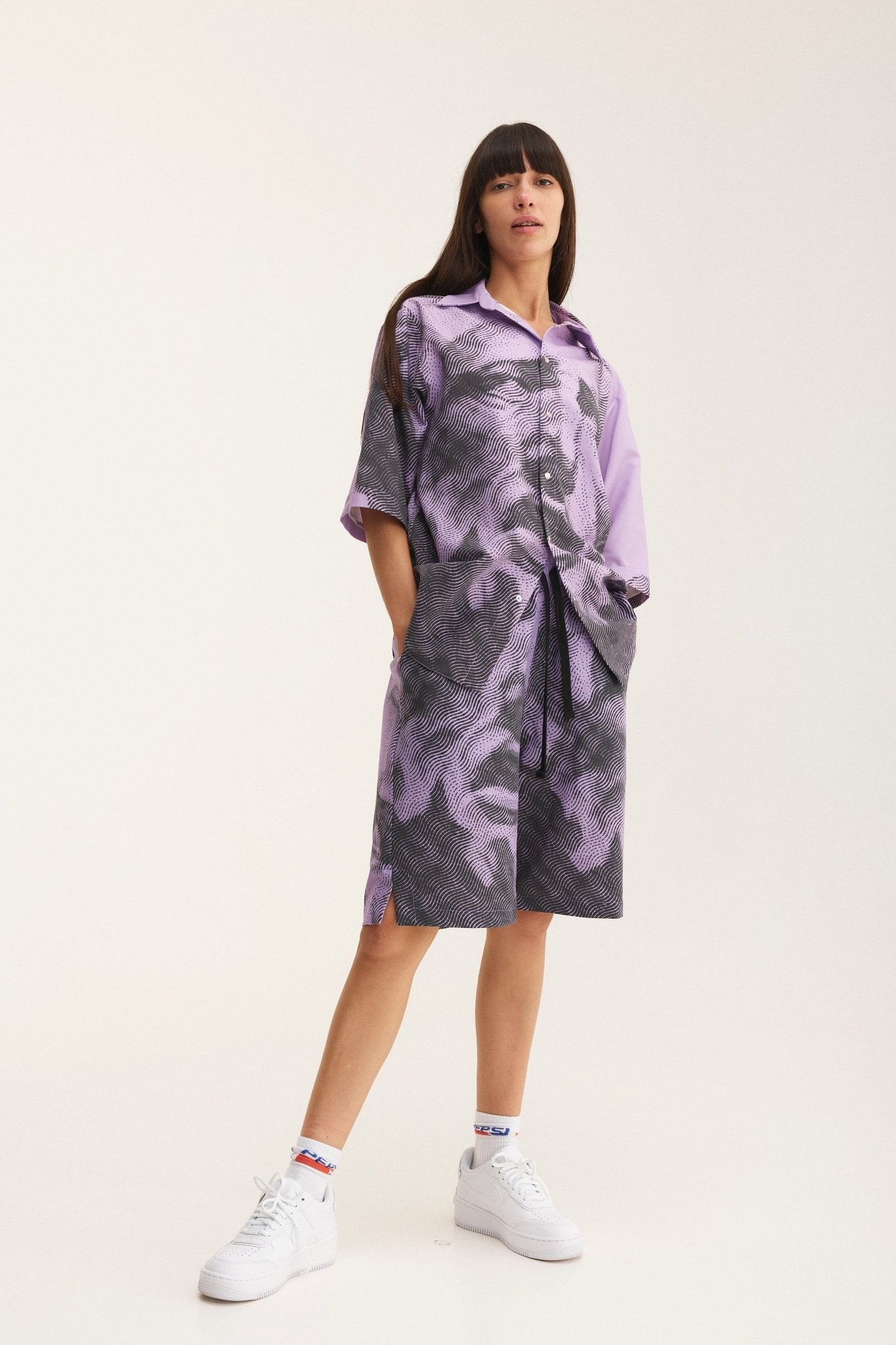 Short Sleeve Shirt Mauve (recycled fabric) - MYS