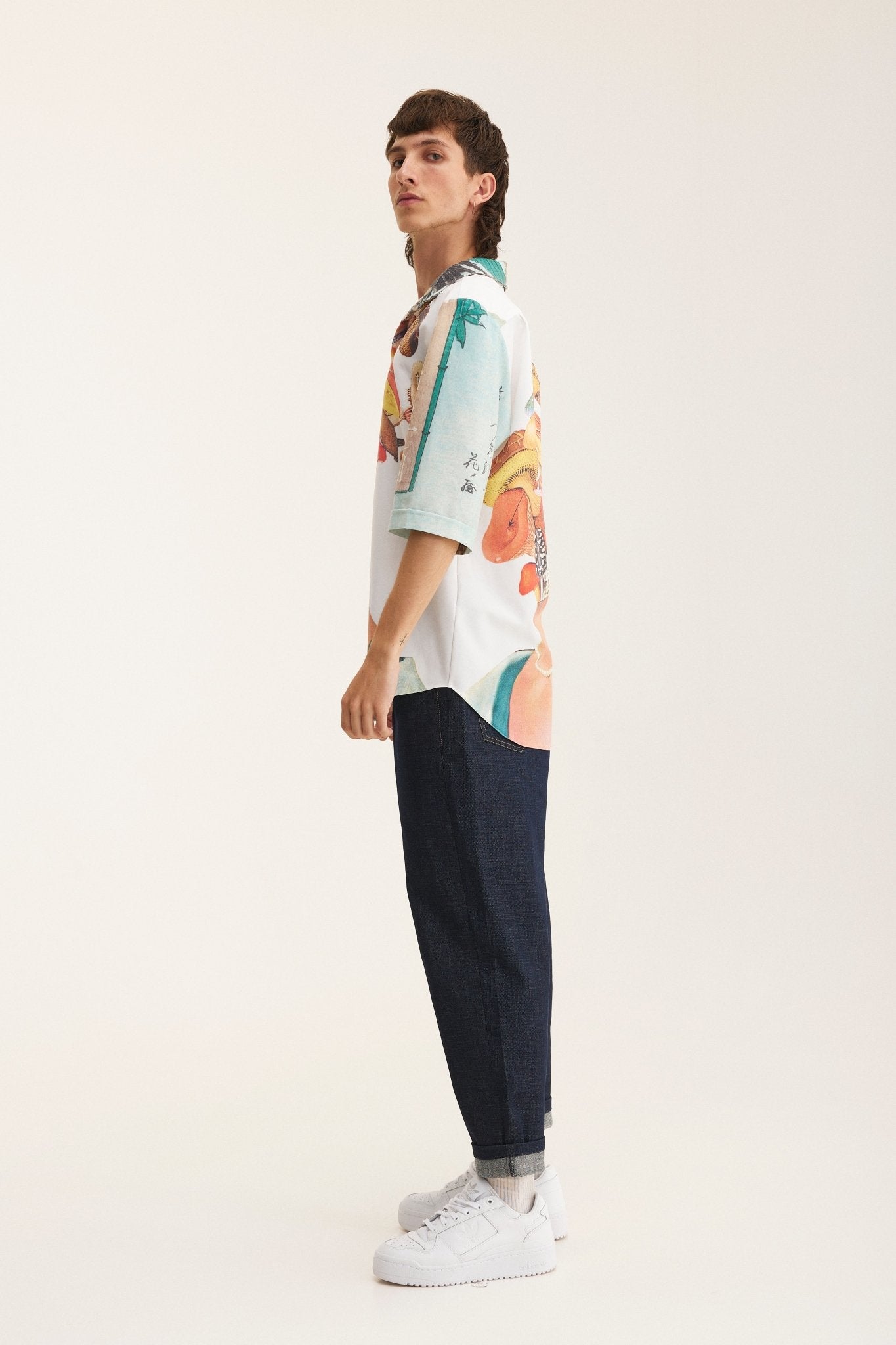 Short Sleeve Shirt Mushrooms (recycled fabric) - MYS