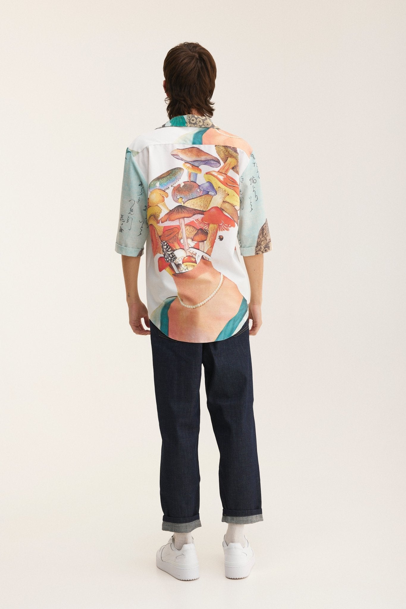 Short Sleeve Shirt Mushrooms (recycled fabric) - MYS