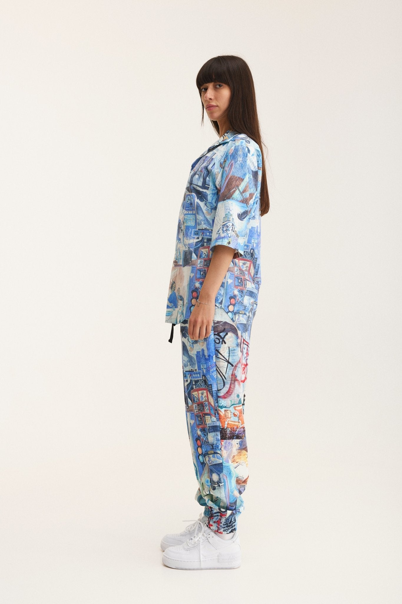 Short Sleeve Shirt & Pants Set Graffiti (recycled fabric) - MYS