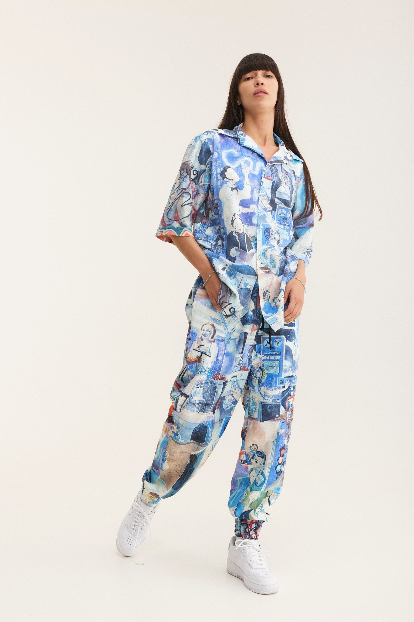 Short Sleeve Shirt & Pants Set Graffiti (recycled fabric) - MYS