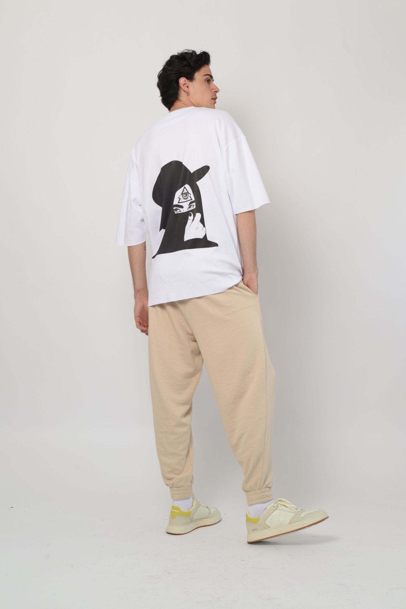 White T-shirt Third Eye - mysimplicated