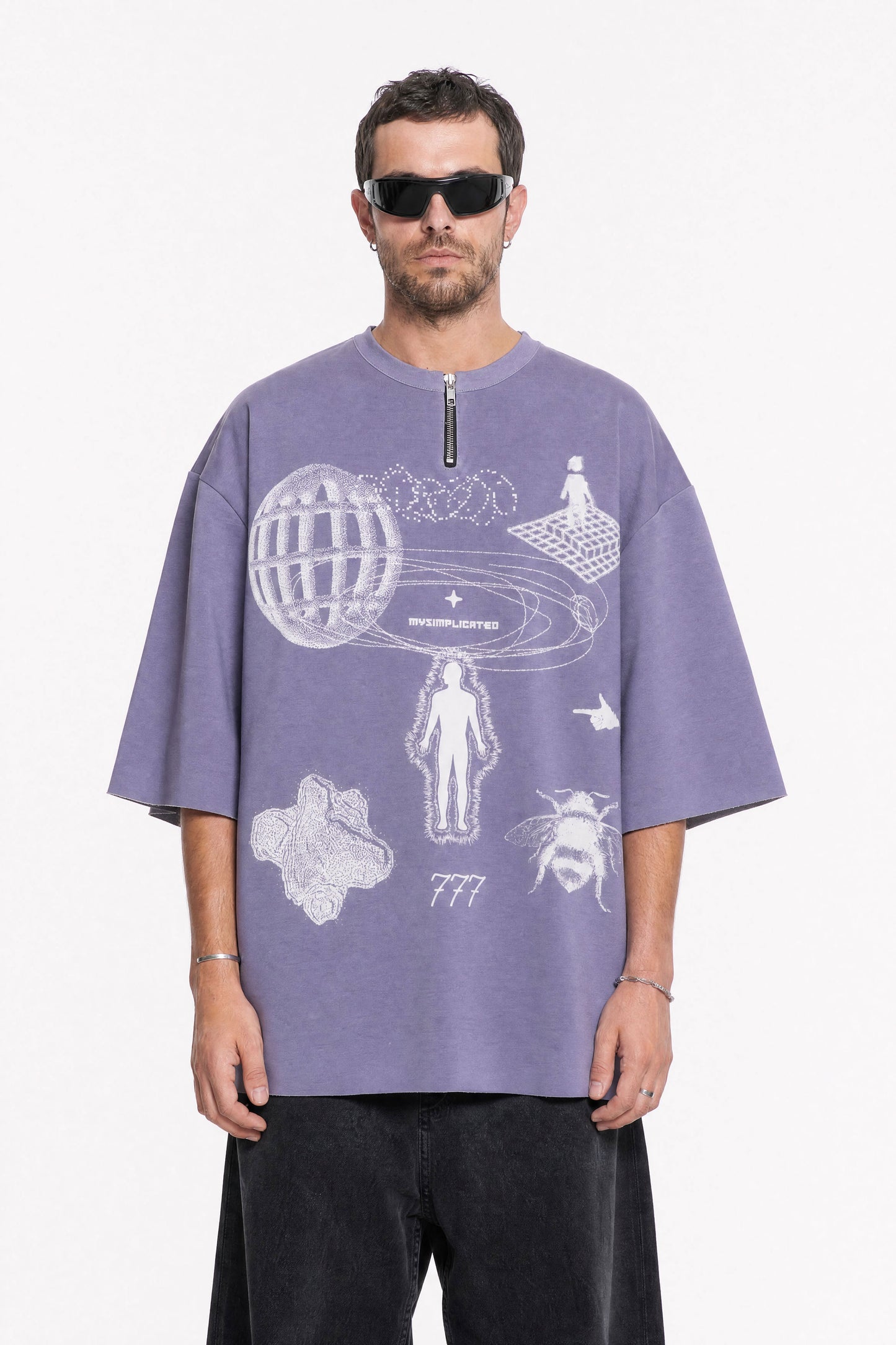 777 Mauve Oversized T-Shirt