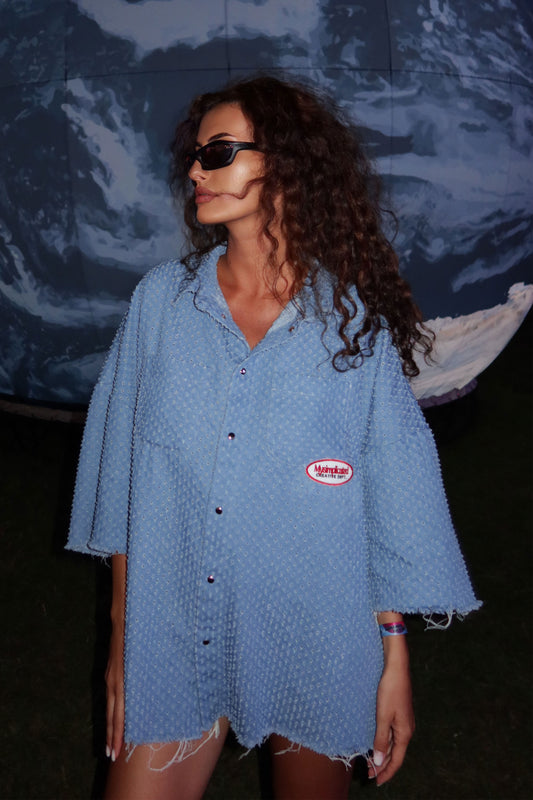 MYSIMPLICATED® Blue Collar Shirt