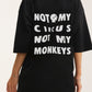 Oversized Cotton Black T-shirt Circus