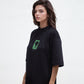 Black T-shirt with adaptive collar - mysimplicated