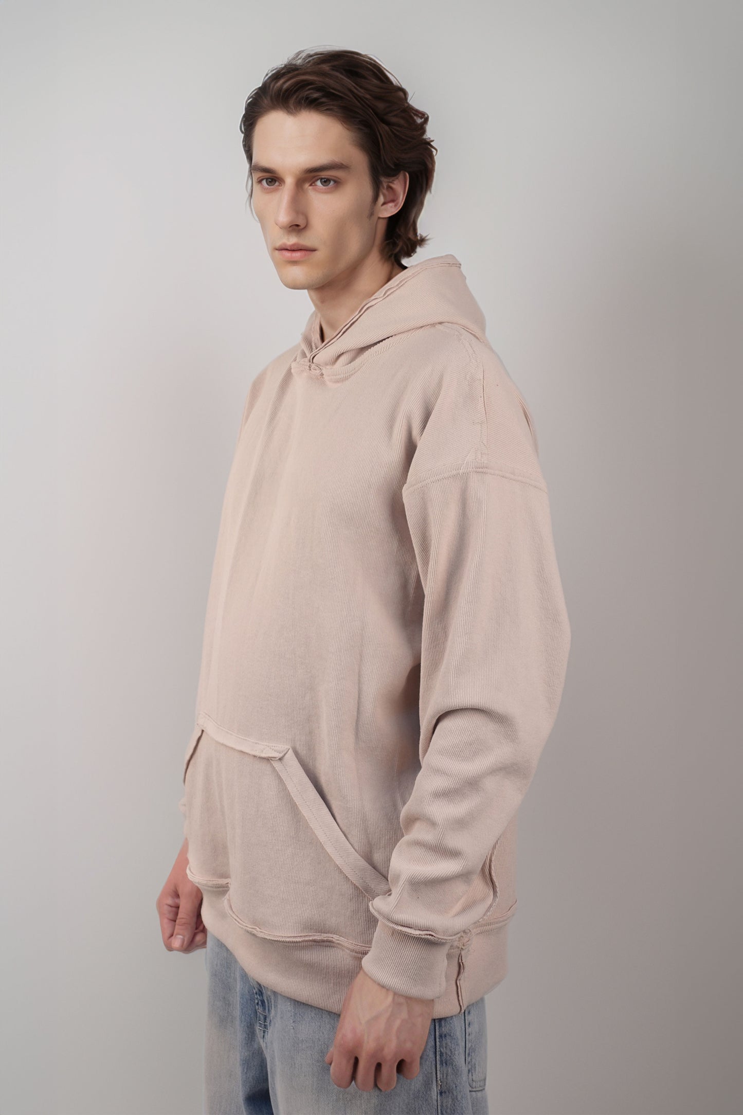 Ribbed Dust Hoodie