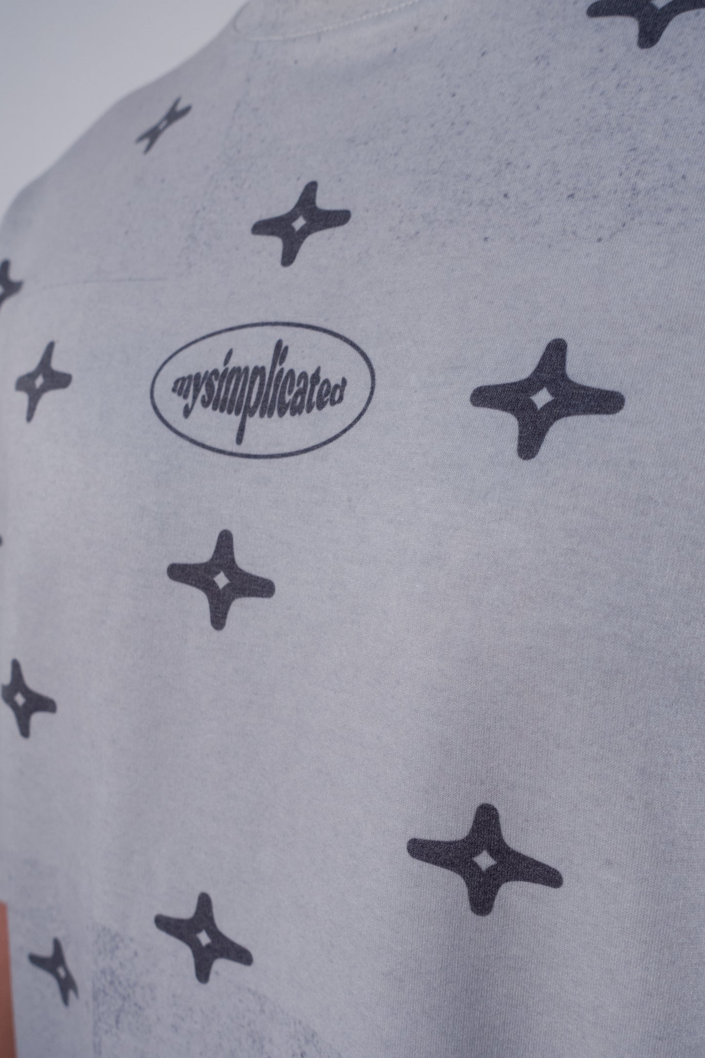 Oversized Full Print T-shirt Stars