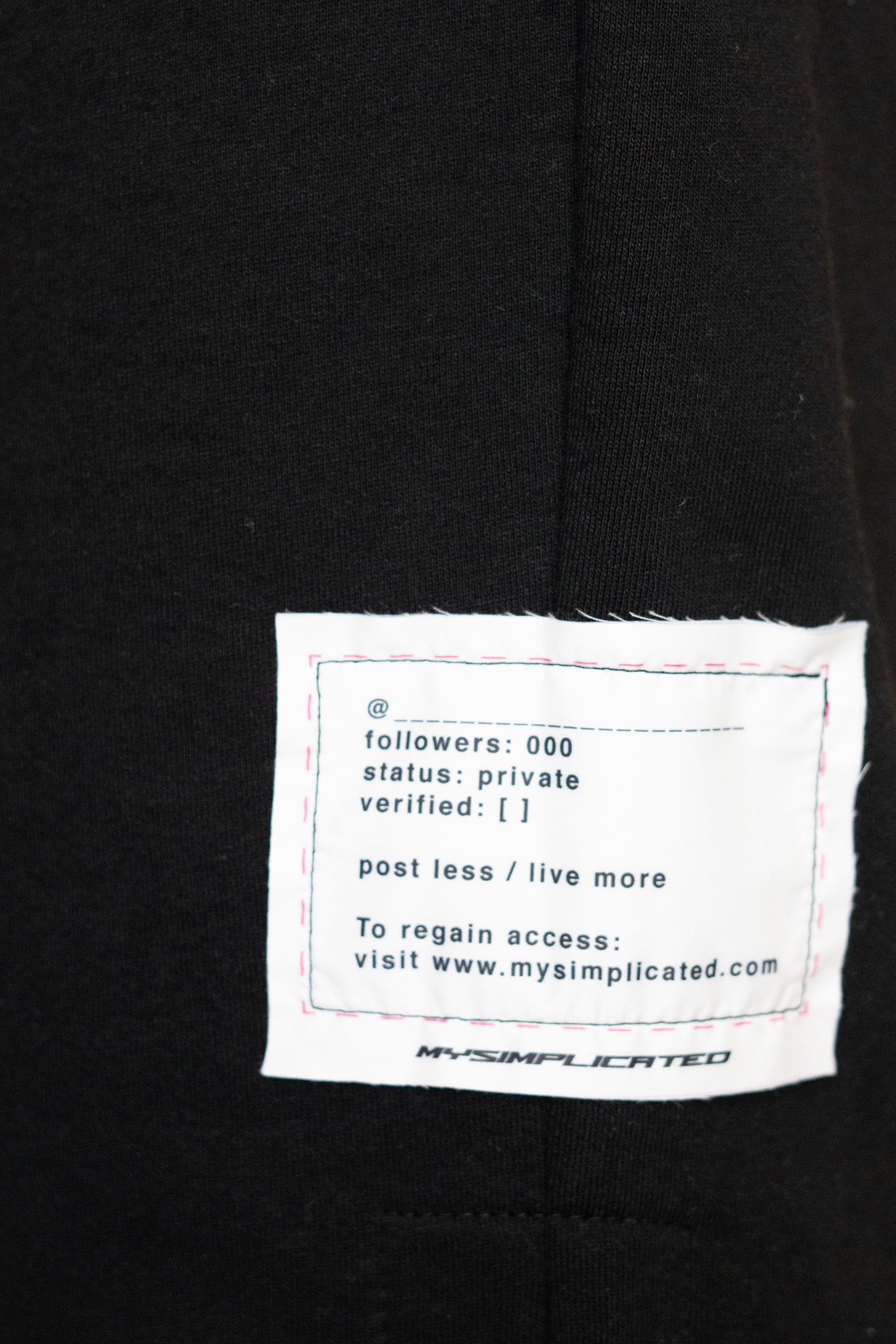 MYSIMPLICATED® Black Bermuda