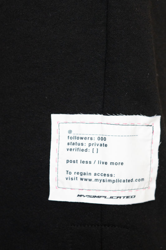 MYSIMPLICATED® Black Bermuda