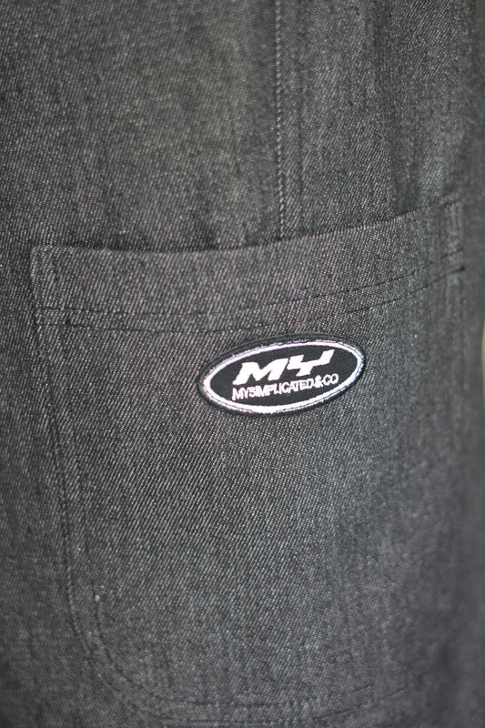 Workwear Grey Denim Shorts — Mysimplicated