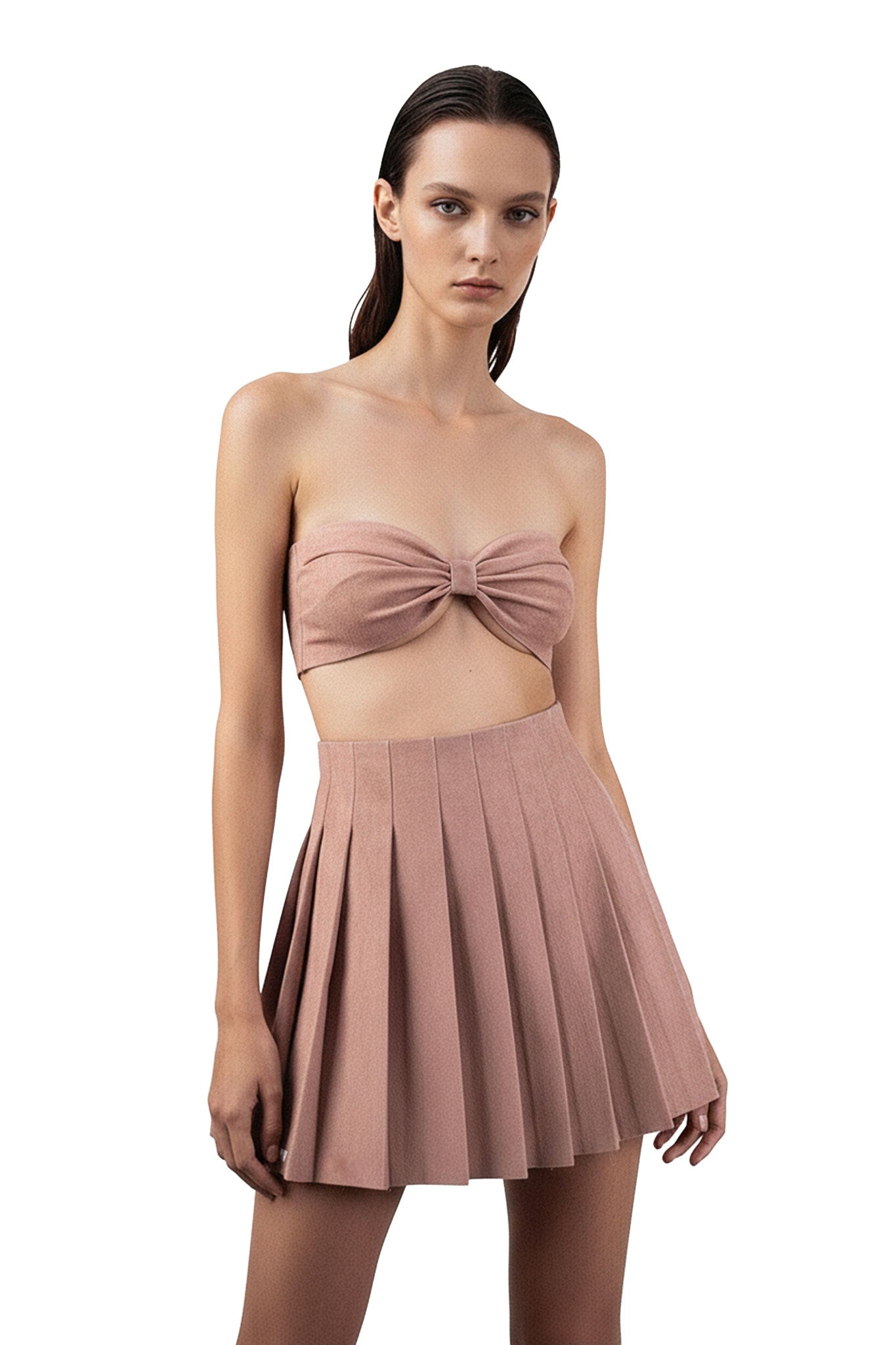 Dusty Rose Pleated Set - MYS