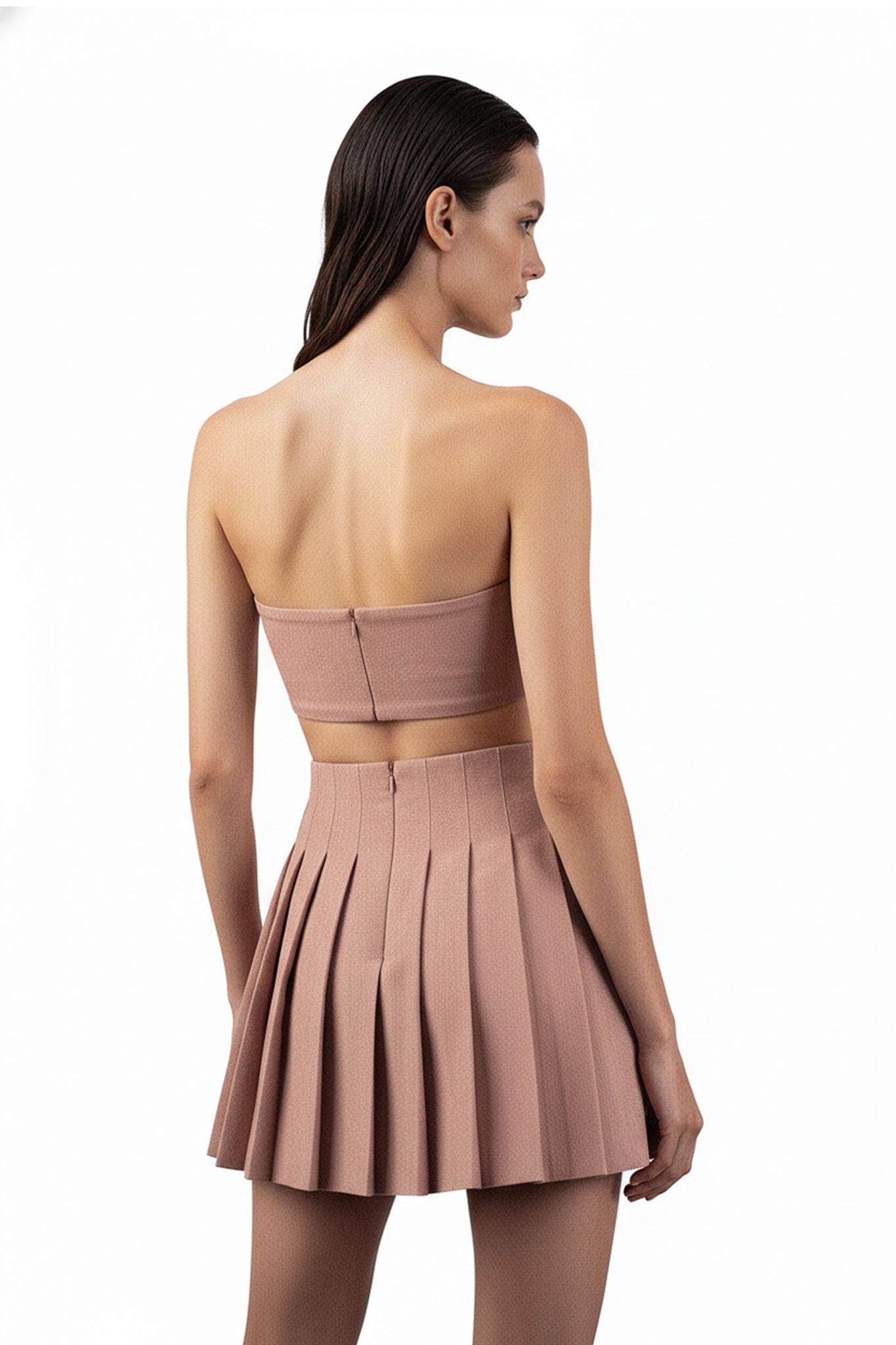 Dusty Rose Pleated Set - MYS