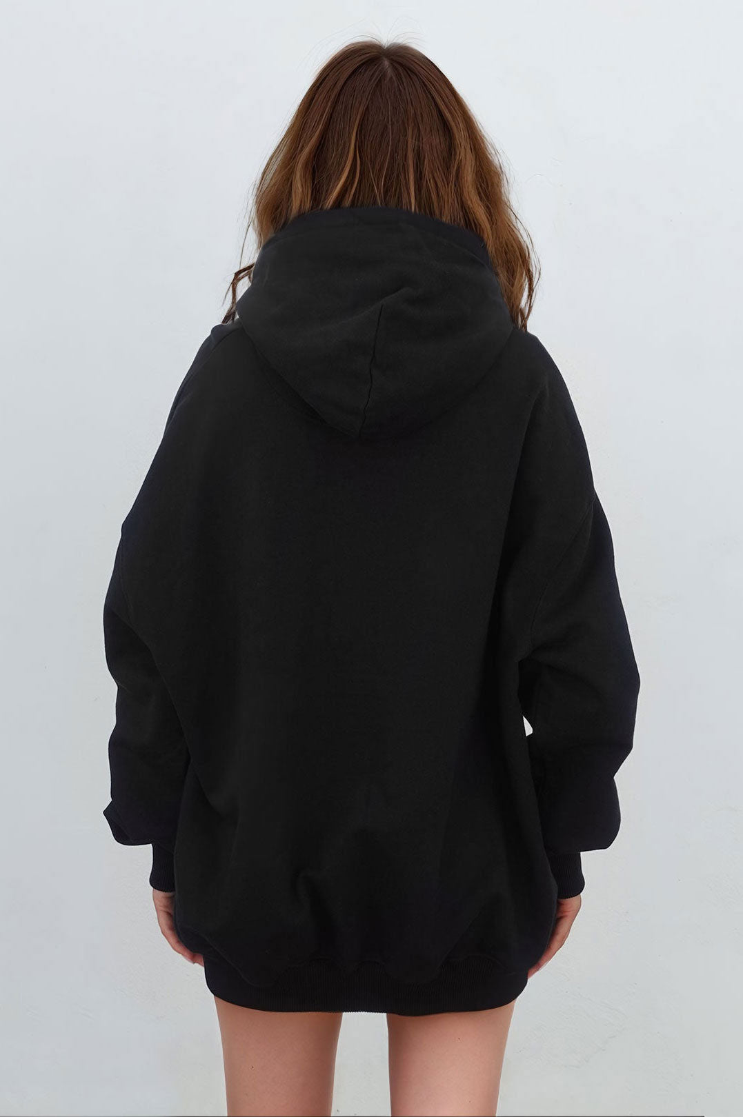 Black Hoodie Hidden Logo