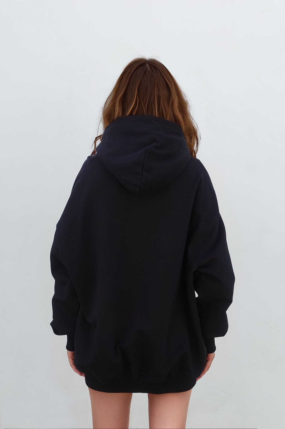 Black Hoodie Hidden Logo