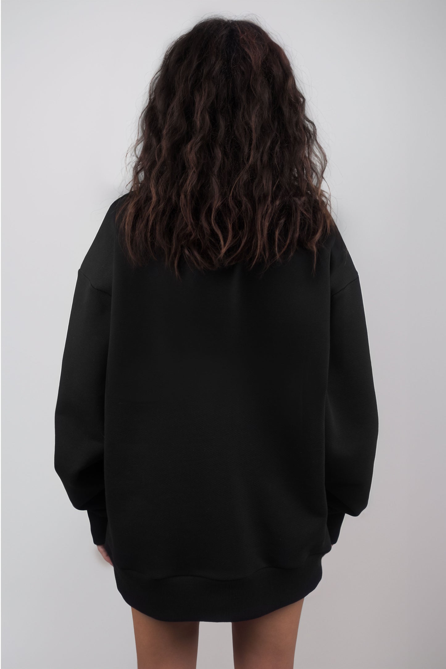 Black Oversized Love Sweater