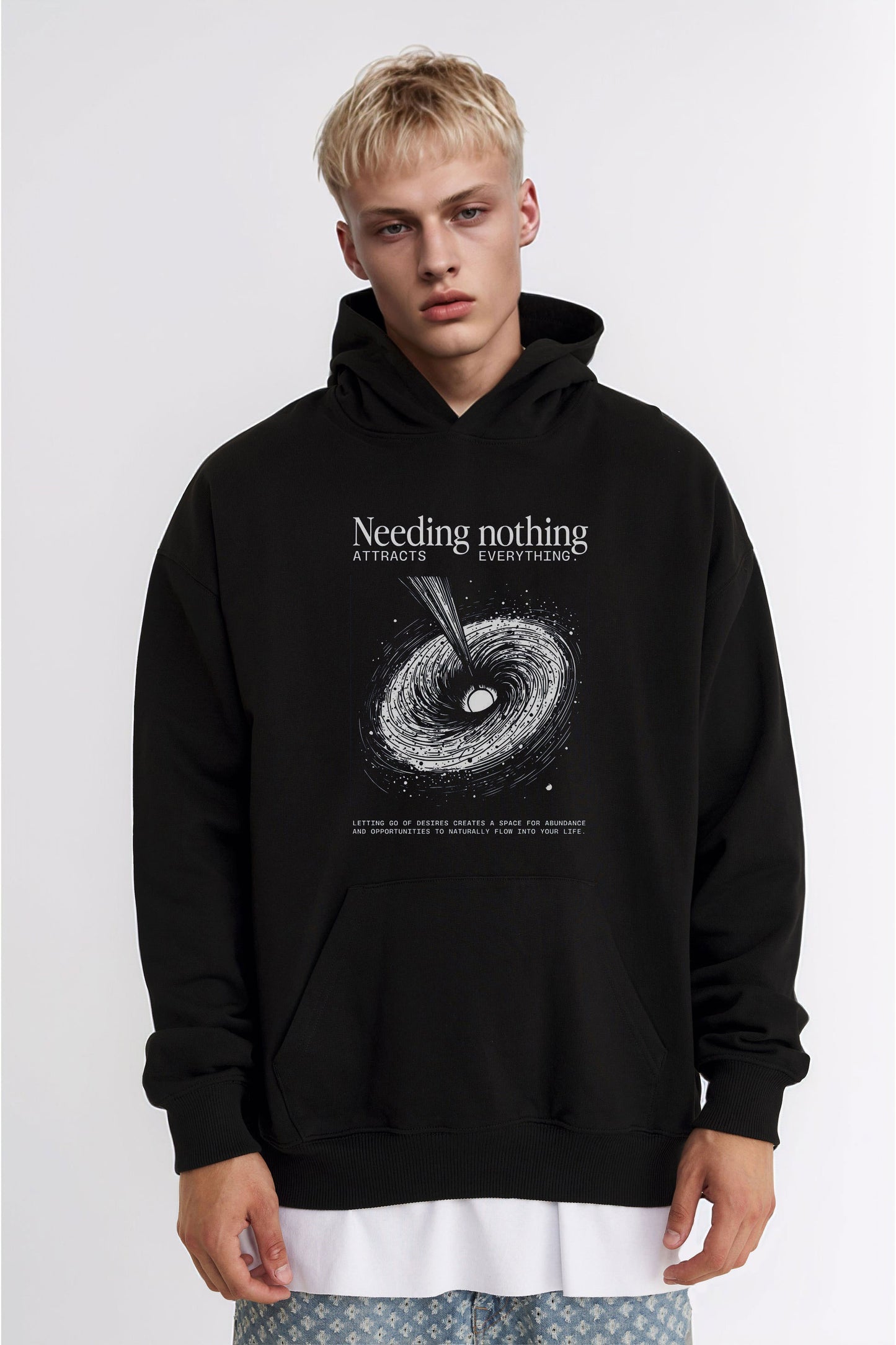 Needing Nothing Black Hoodie