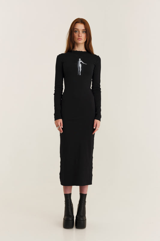 Black Cotton Spirit Dress - mysimplicated