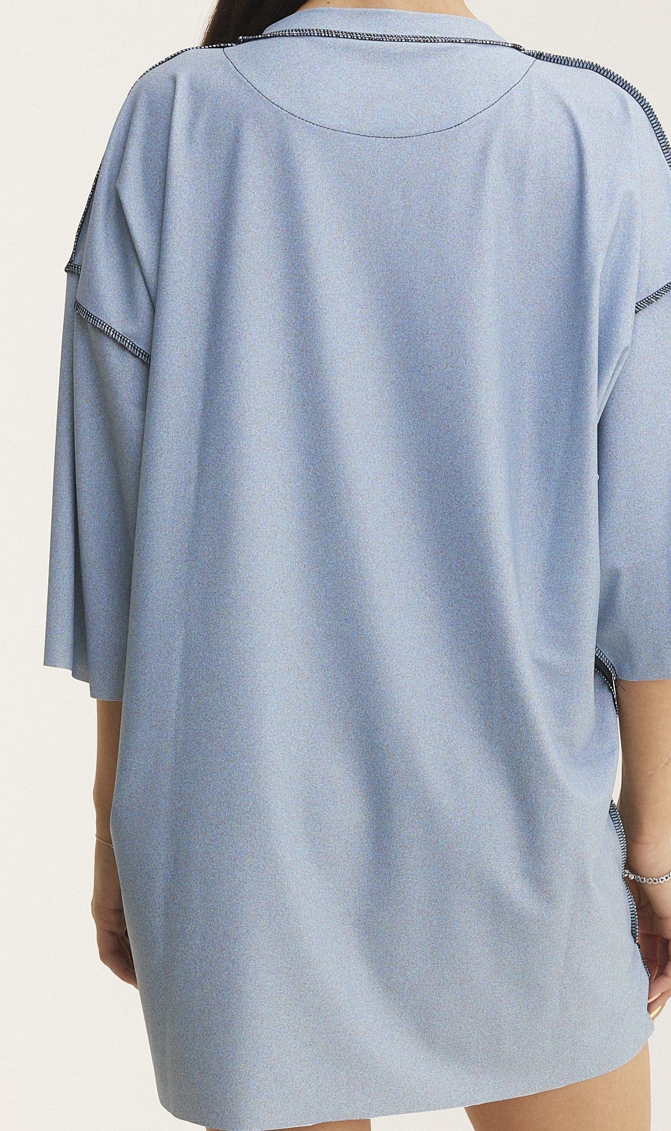 Oversized T-shirt Grey (seam-details) - mysimplicated