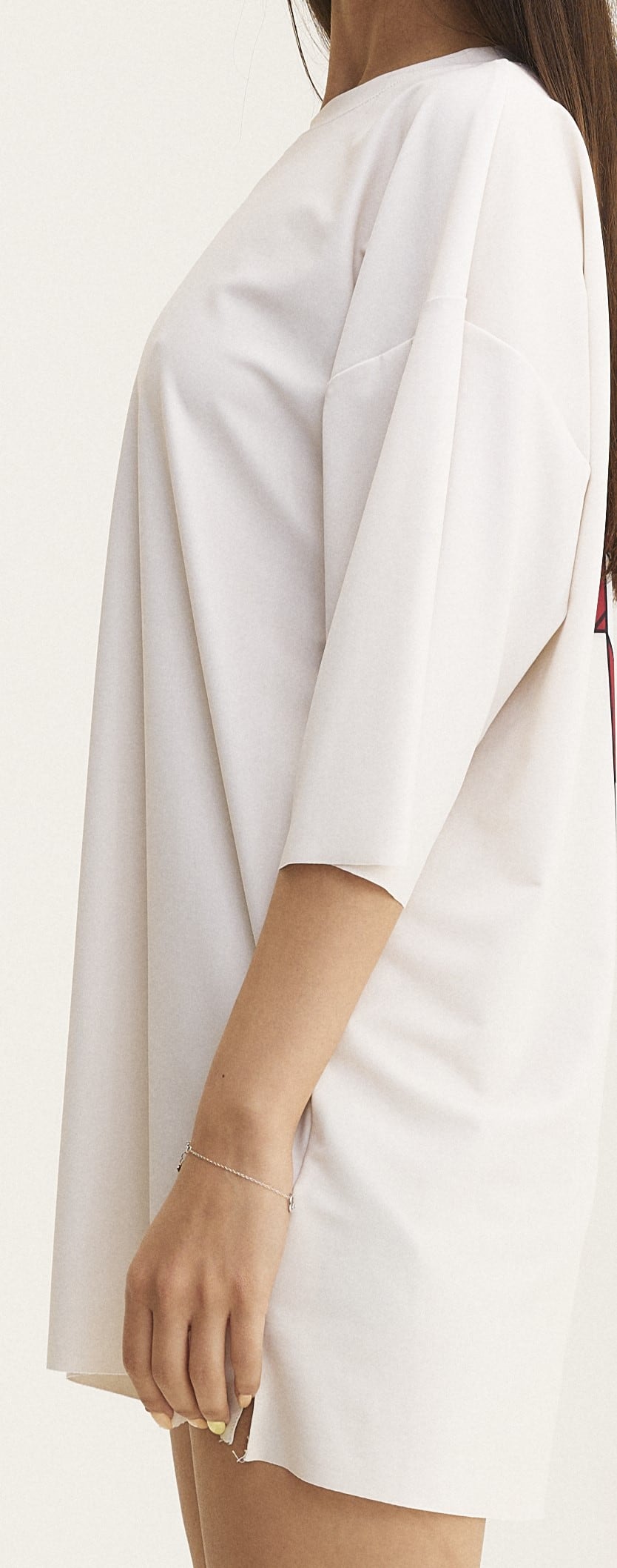 Ivory Oversized T-Shirt Not Logic - mysimplicated