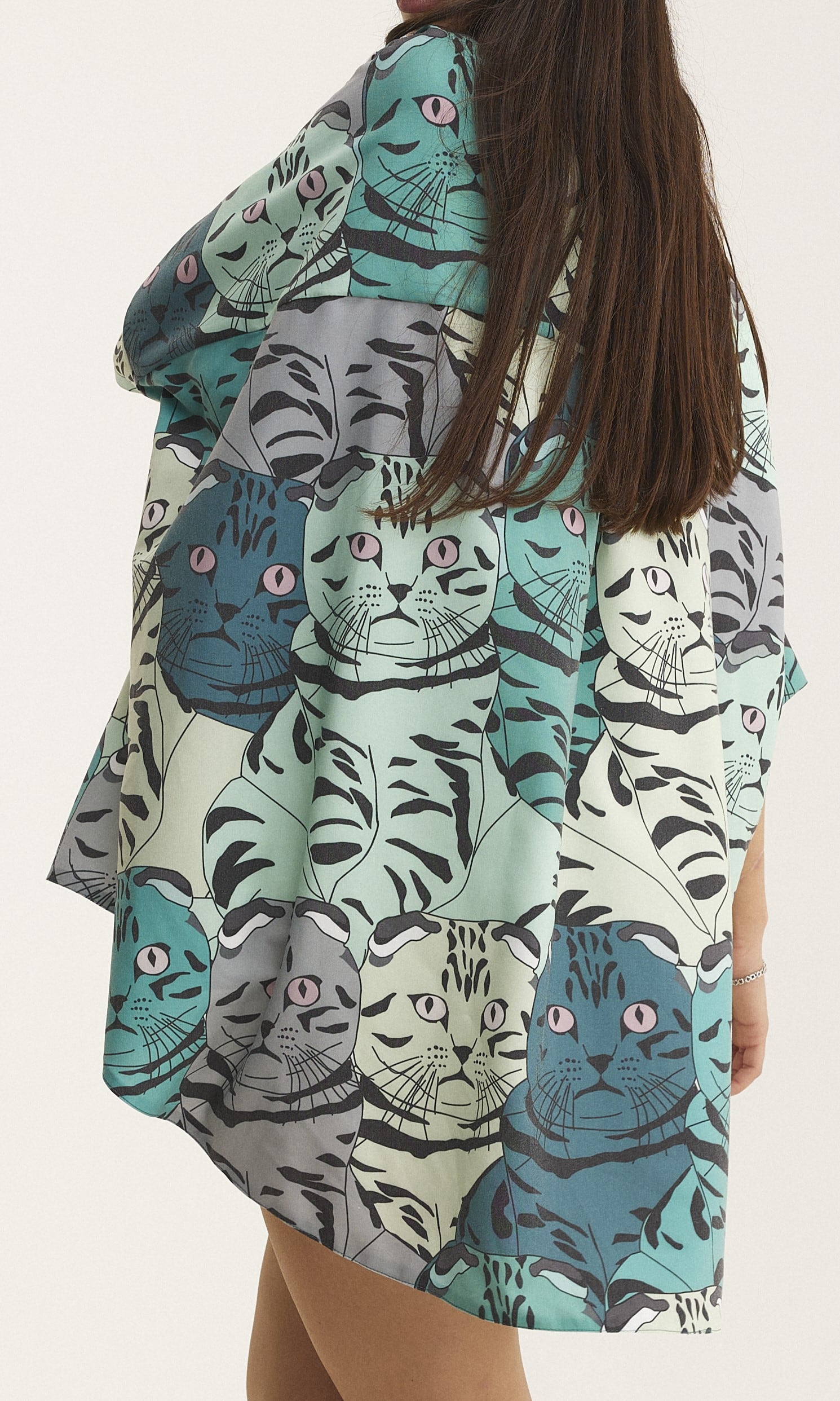Oversized Shirt Meow (recycled fabric) - mysimplicated