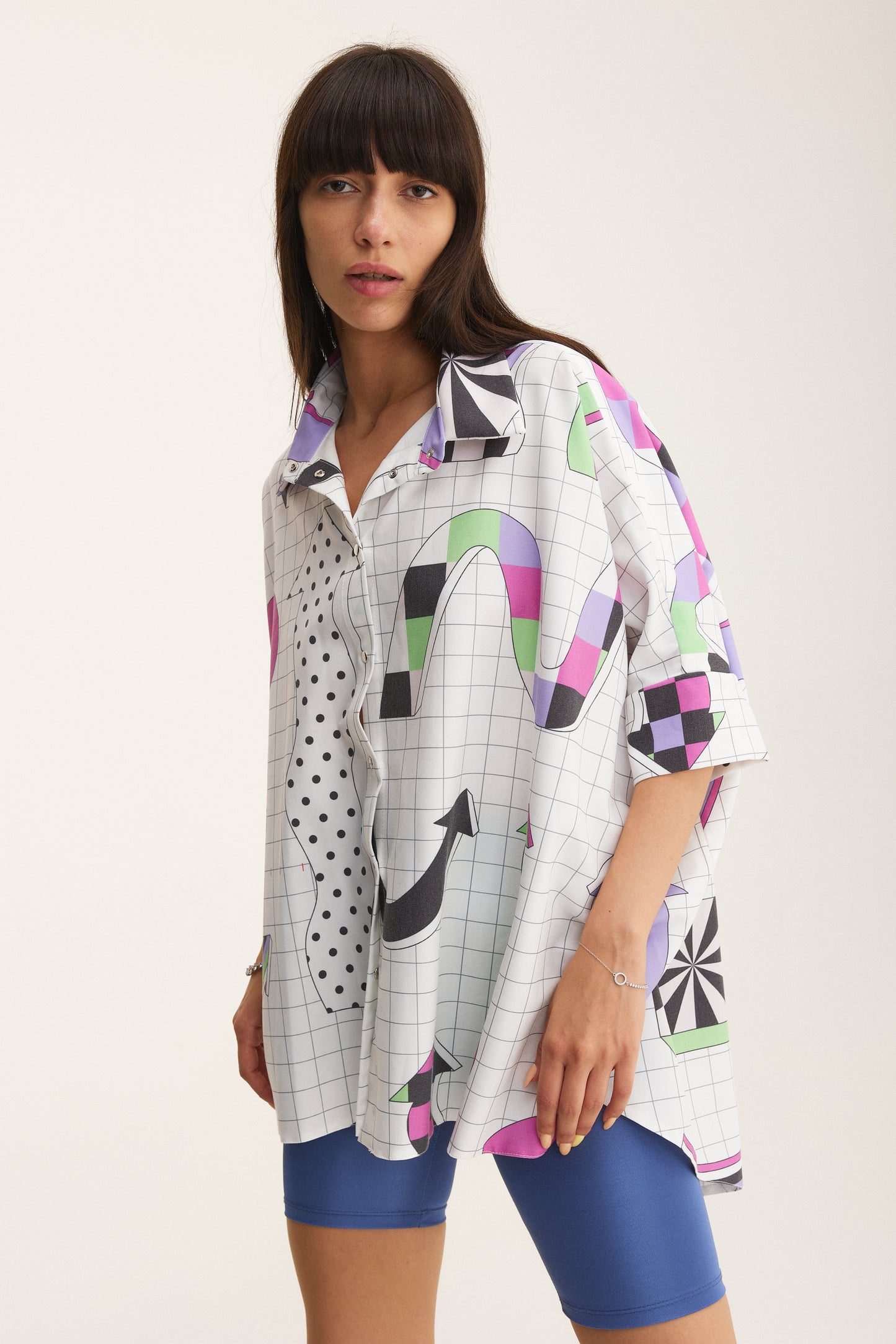 Oversized Shirt Arrows (recycled fabric) - mysimplicated