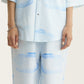 Short Sleeve Shirt & Pants Set Clouds (recycled fabric)