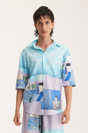 Short Sleeve Shirt Water (recycled fabric)