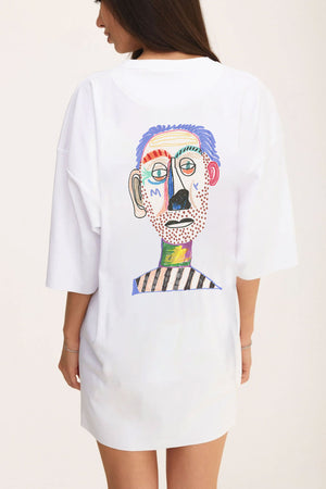 Clown Oversized White T-shirt - MYS