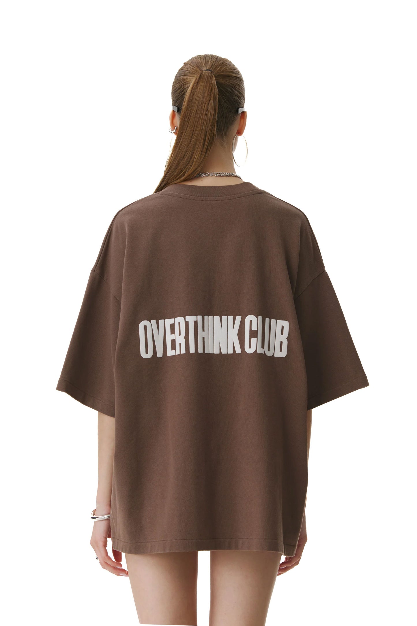 Overthink Club Brown T-Shirt