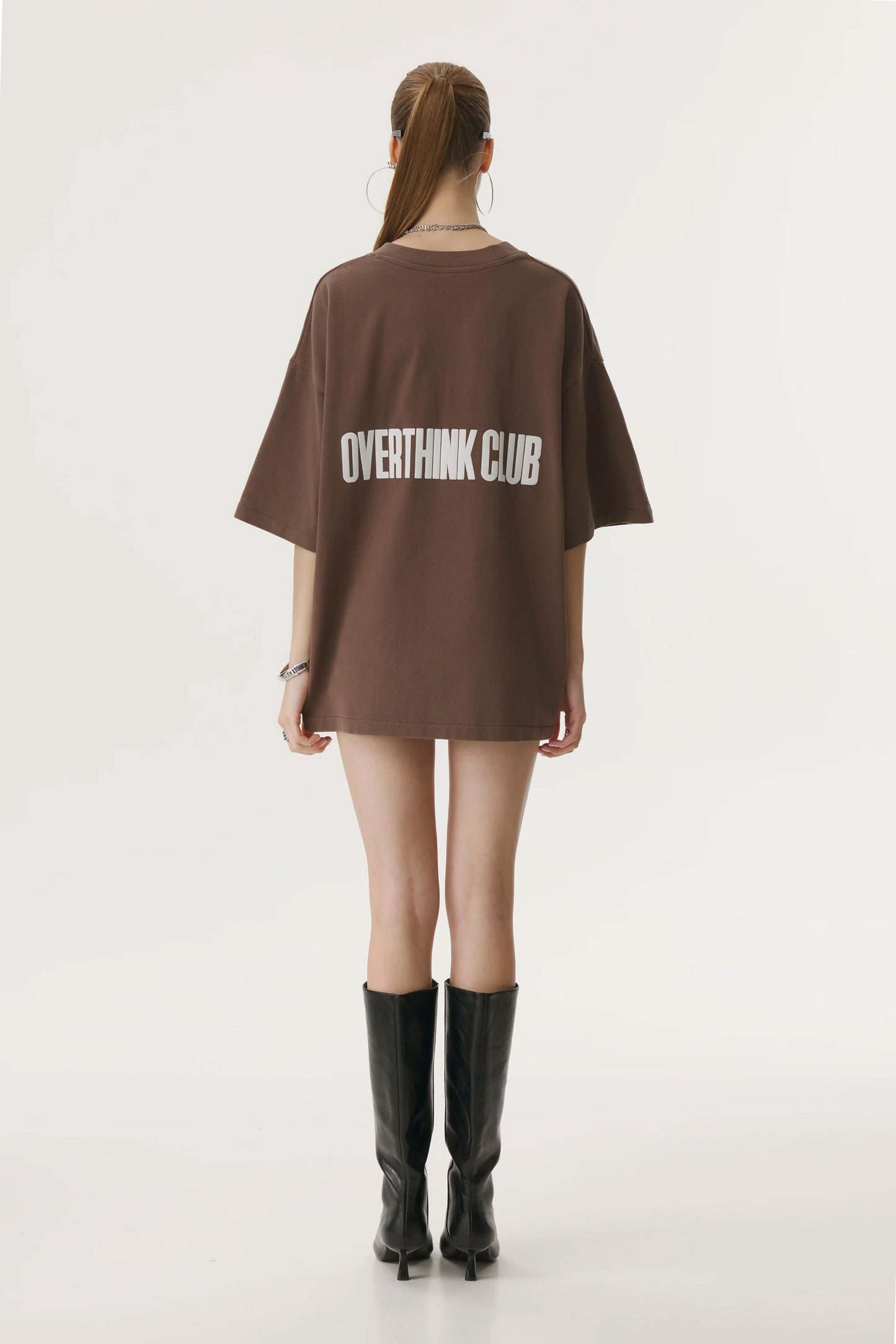 Overthink Club Brown T-Shirt