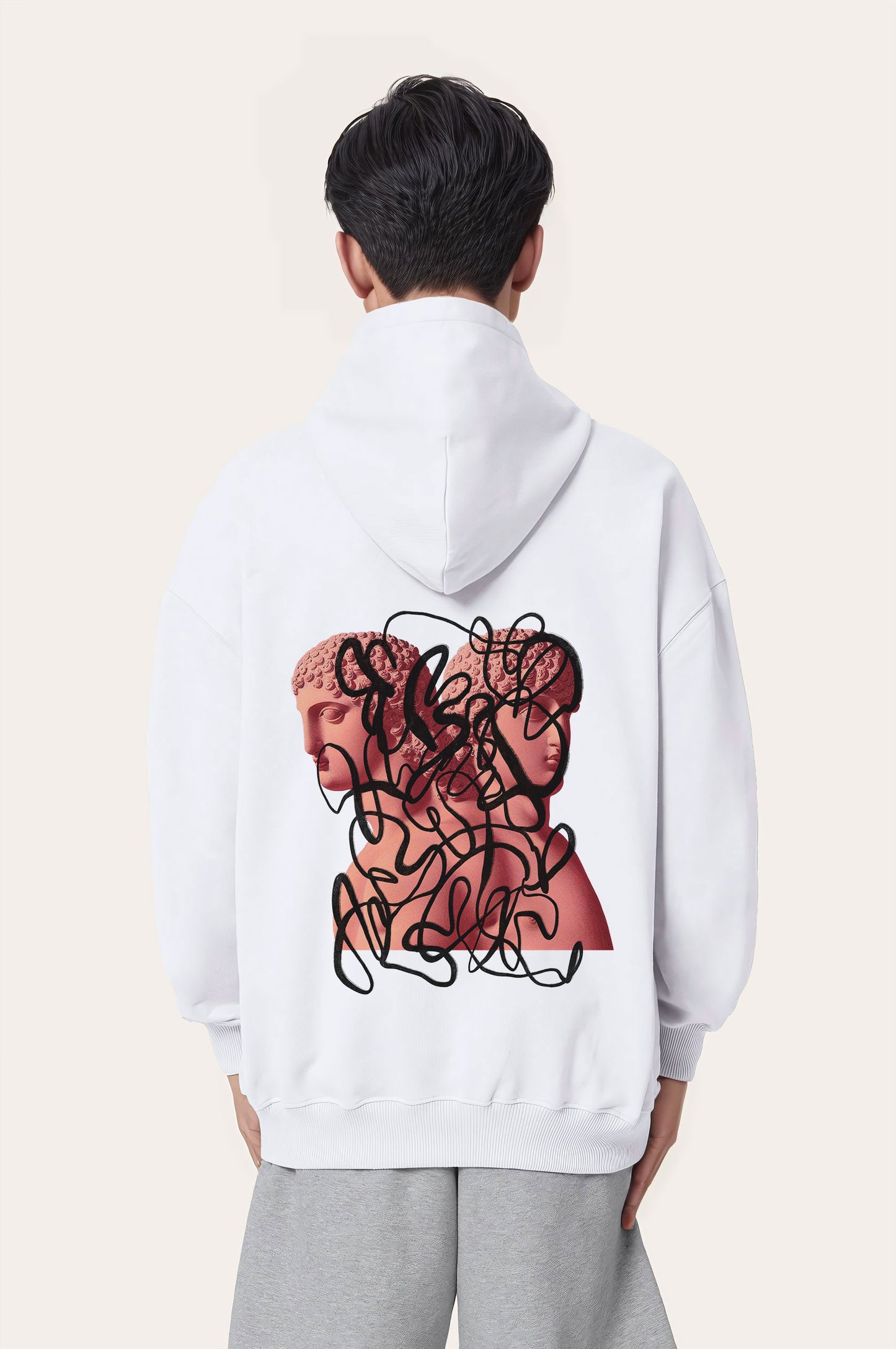 White Heavy Weight Hoodie - mysimplicated