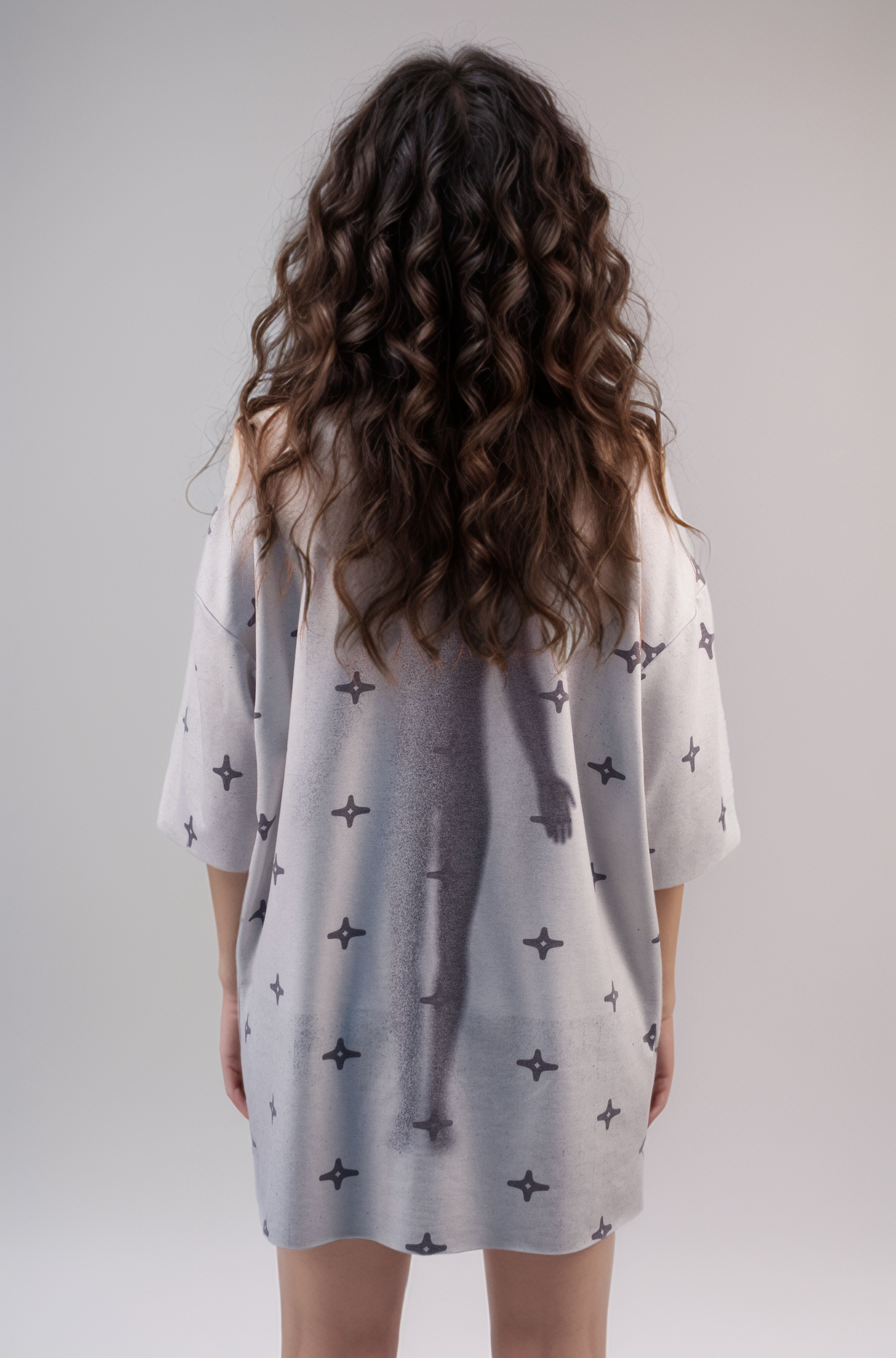 Oversized Full Print T-shirt Stars