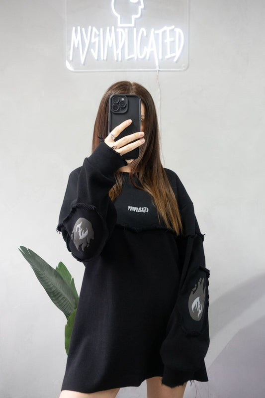 Abyss Black Sweater - MYS