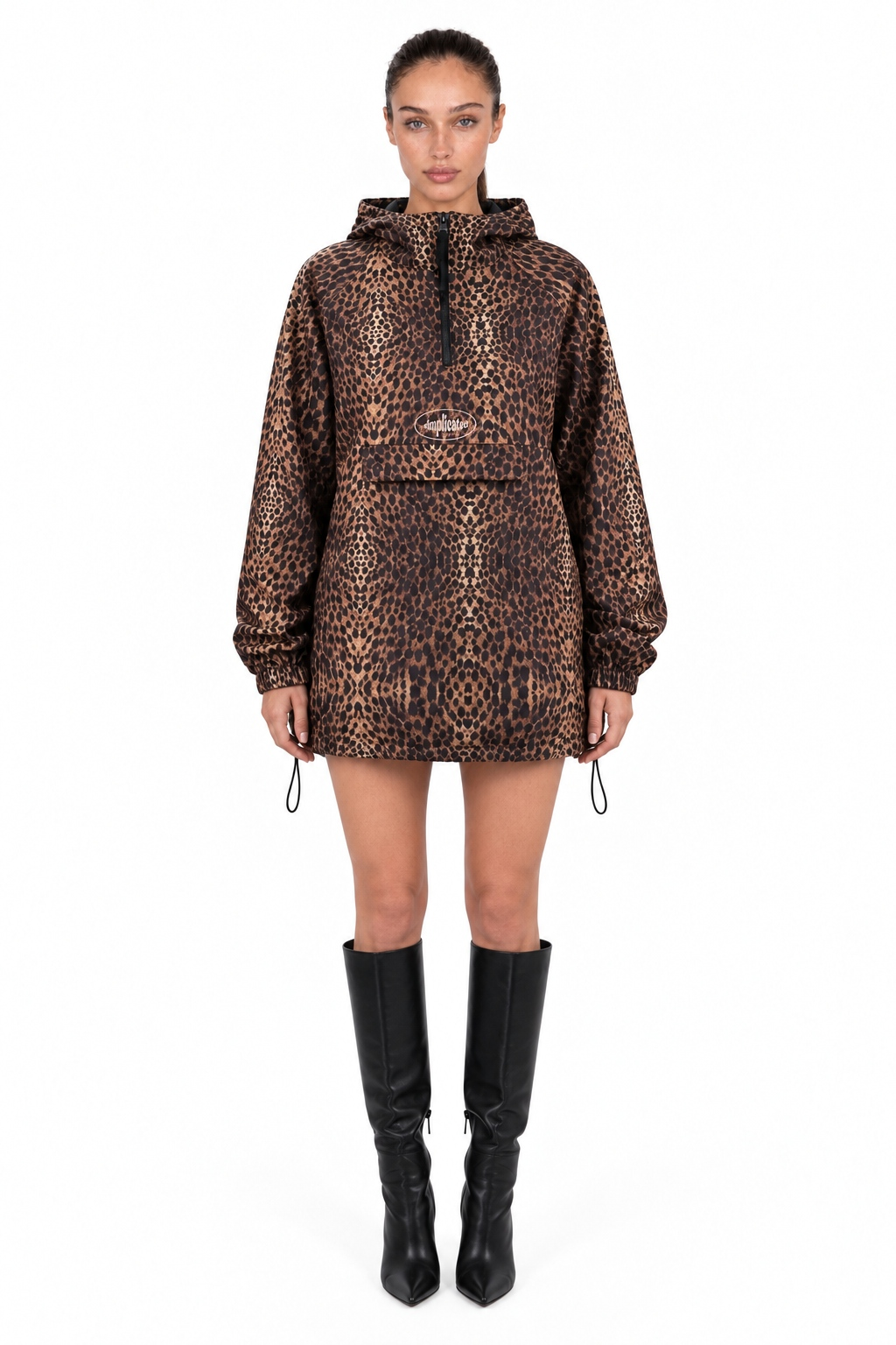 Animal Print Windbreaker – full look