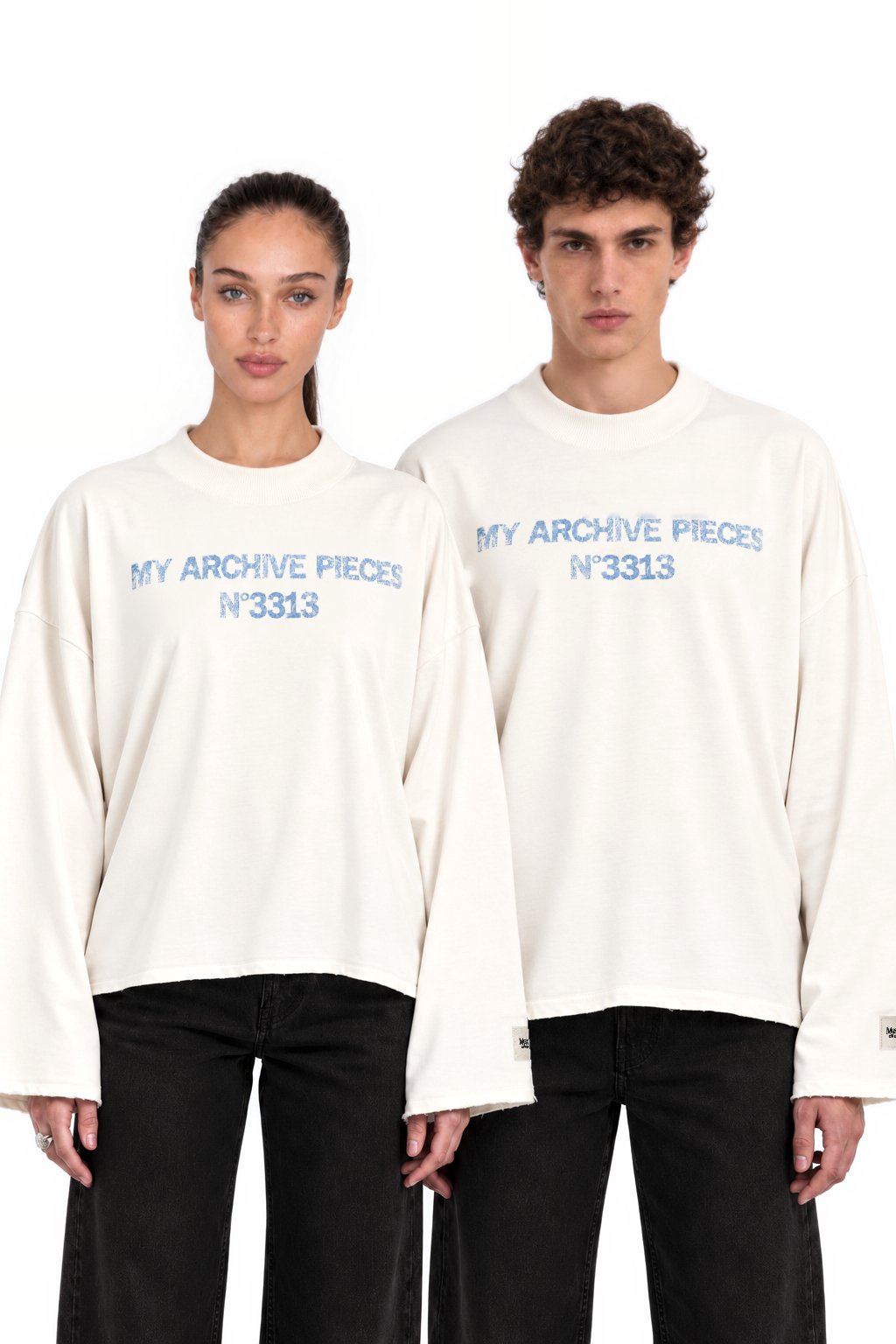 Archive Pieces Longsleeve - unisex, worn by woman and man