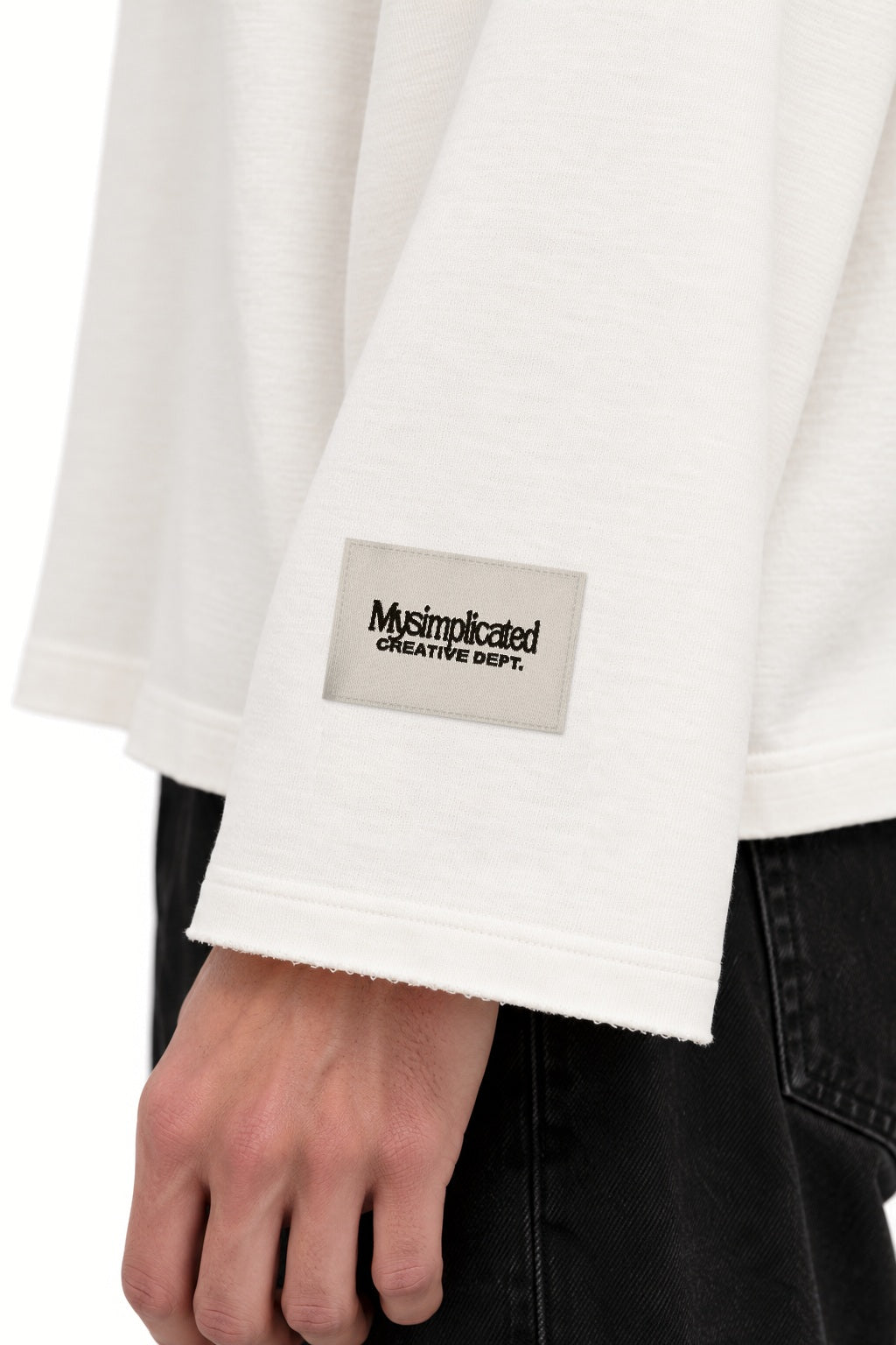 Archive Pieces Longsleeve - Mysimplicated CREATIVE DEPT. sleeve label detail