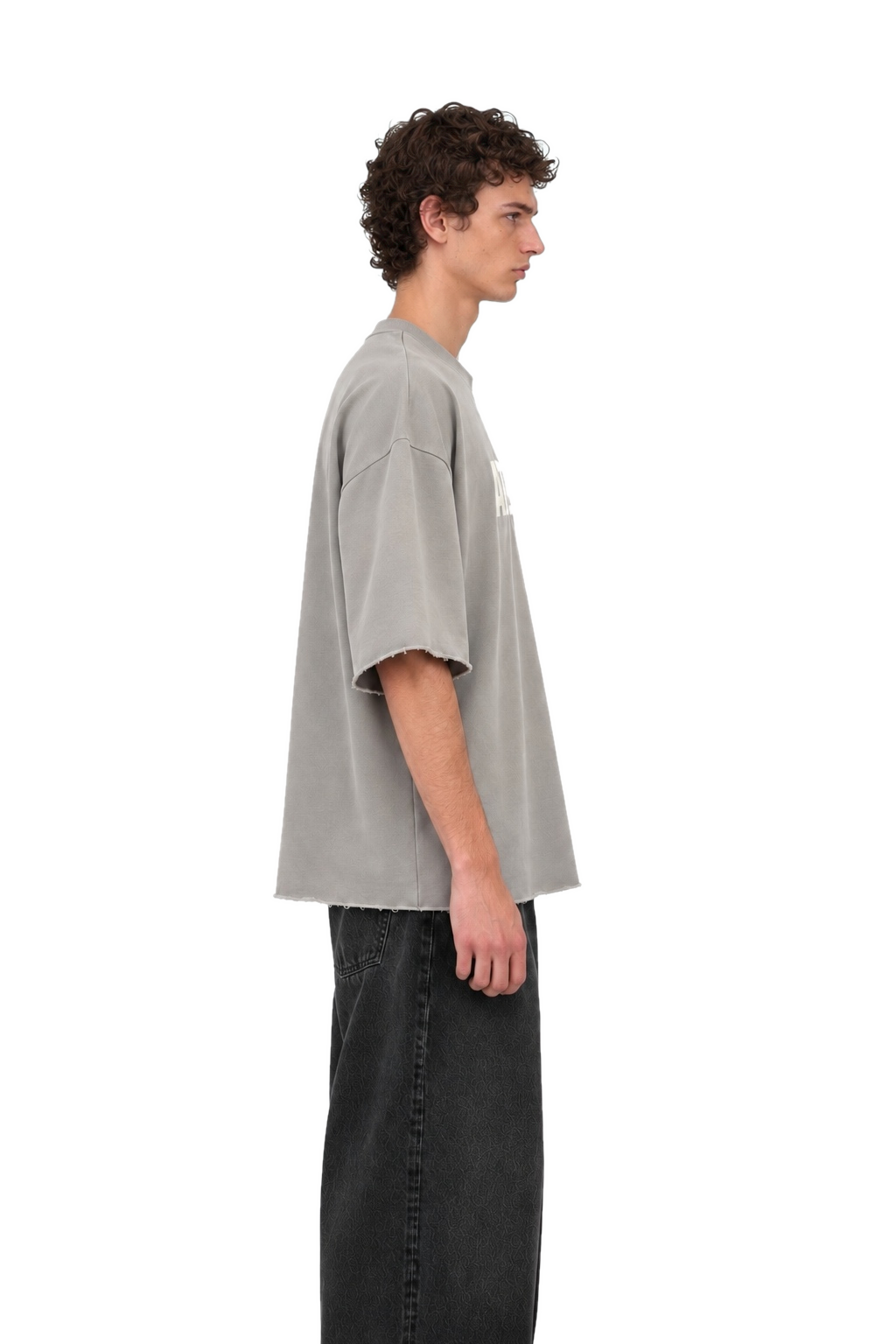 Atelier Grey Oversized T-Shirt - side