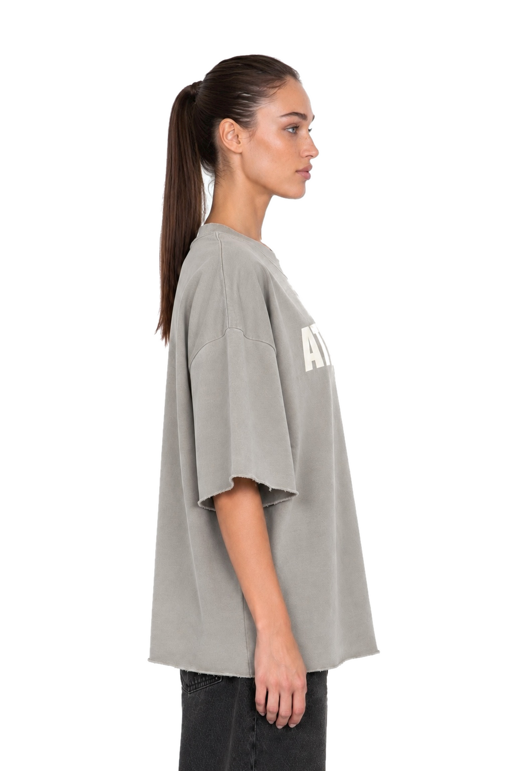 Atelier Grey Oversized T-Shirt - side