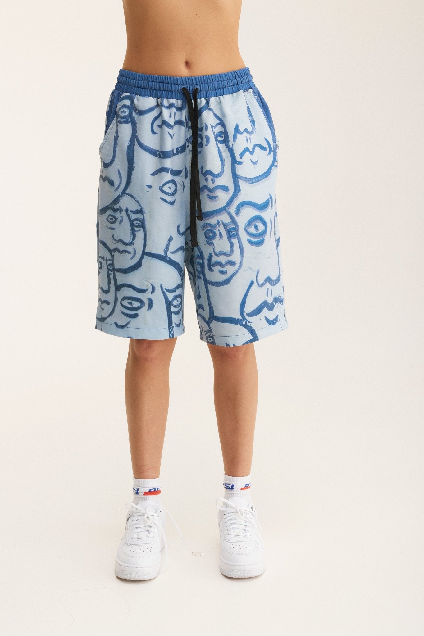 Bermuda Shorts Faces (recycled fabric) - MYS